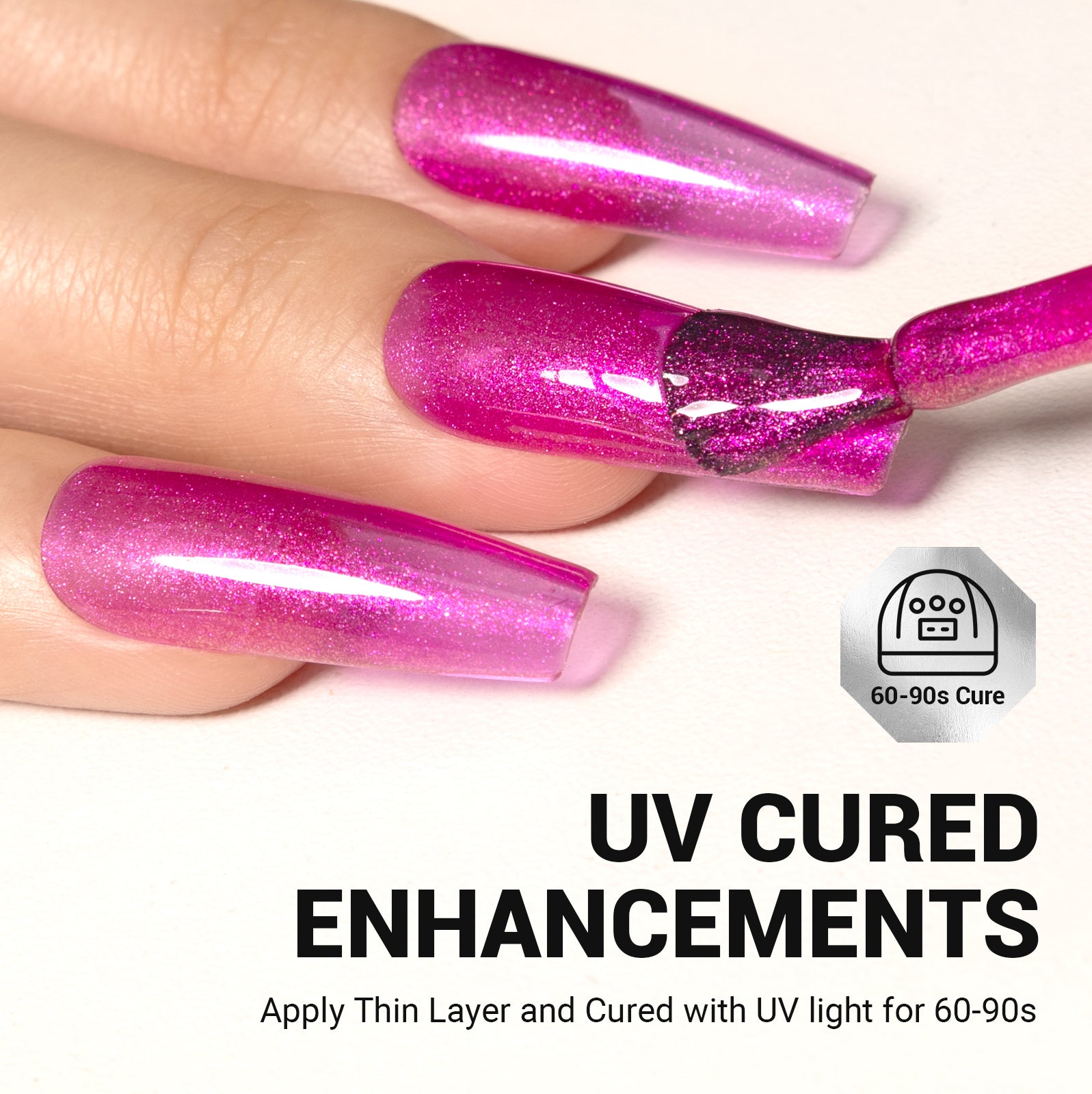 1073 Pink Neon Bliss - TPO-Free Thick Gel Nail Polish(15ml)