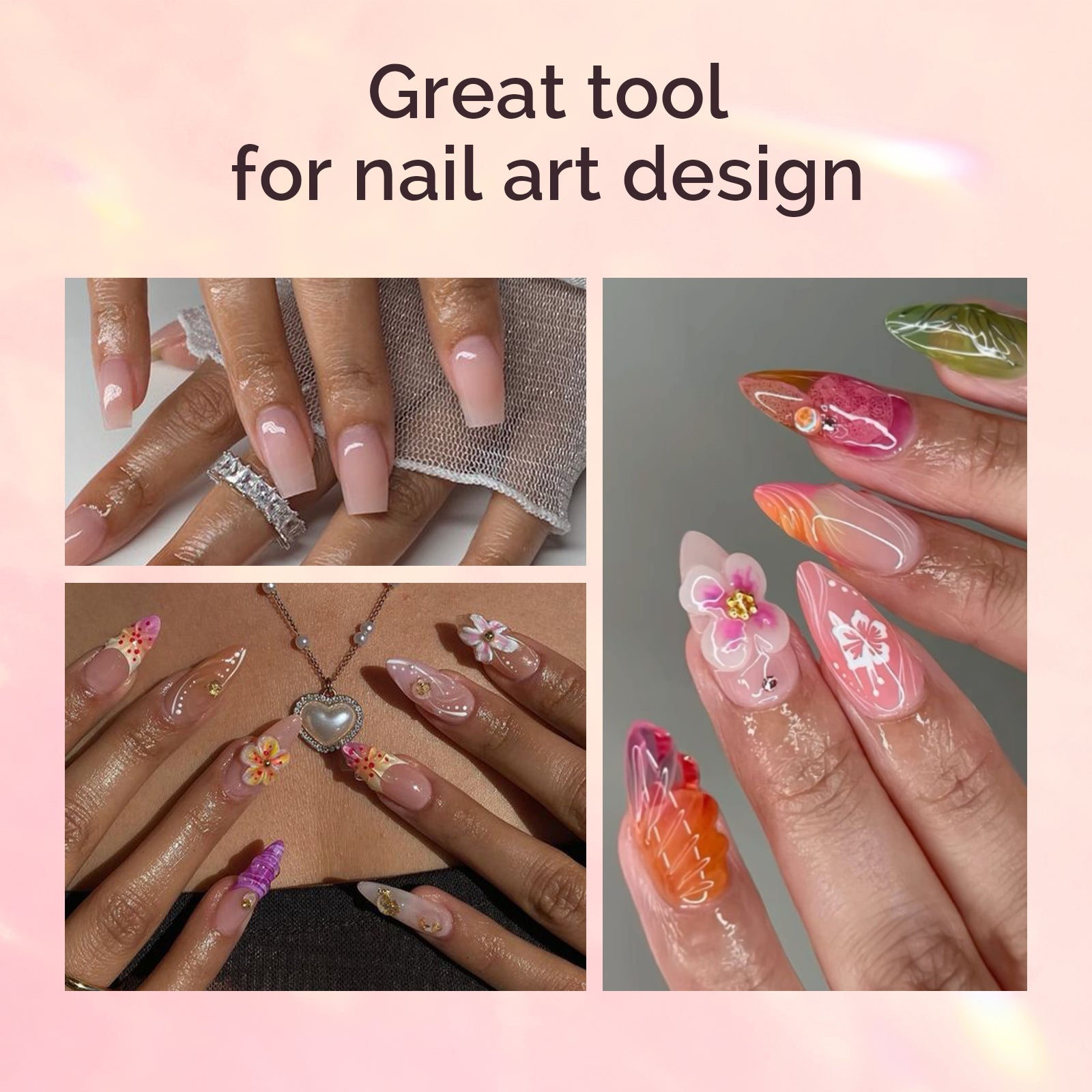 Kolinsky Acrylic Nail Brush - Pink #14