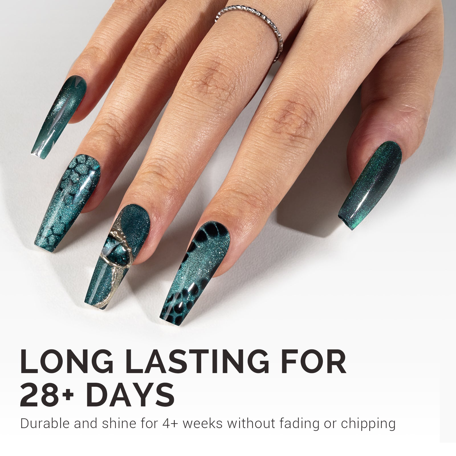 Jeweliver Cat Eye Gel Nail Polish 0.5 fl oz/15ml - Paraiba Blue C6686