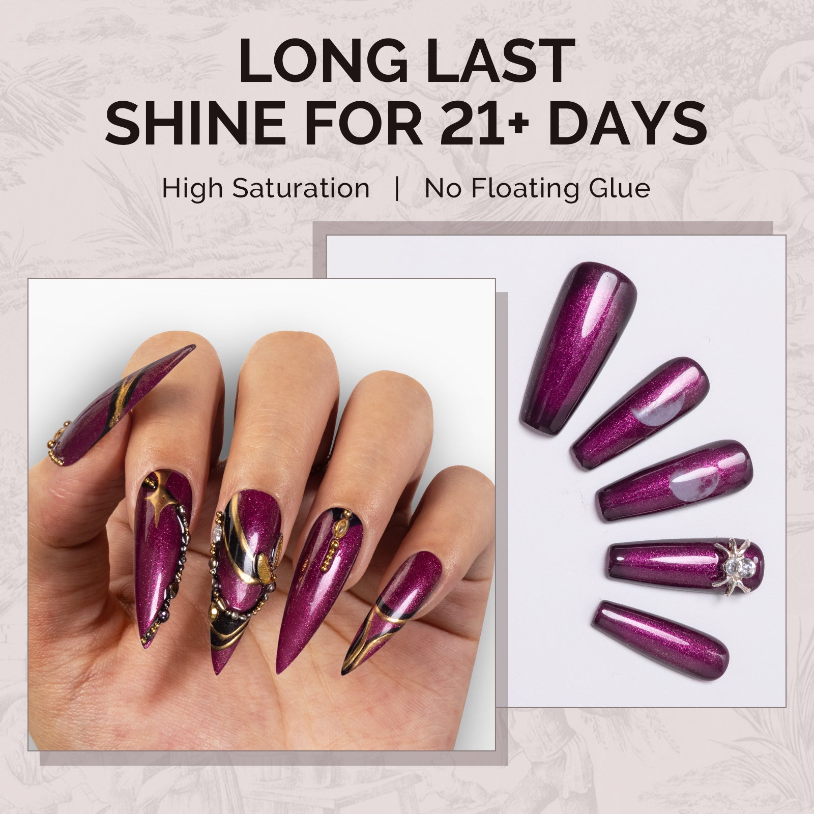 1748 Mystic Purple - TPO-Free Faster UV Curing Gel Nail Polish 0.5 fl oz/15ml