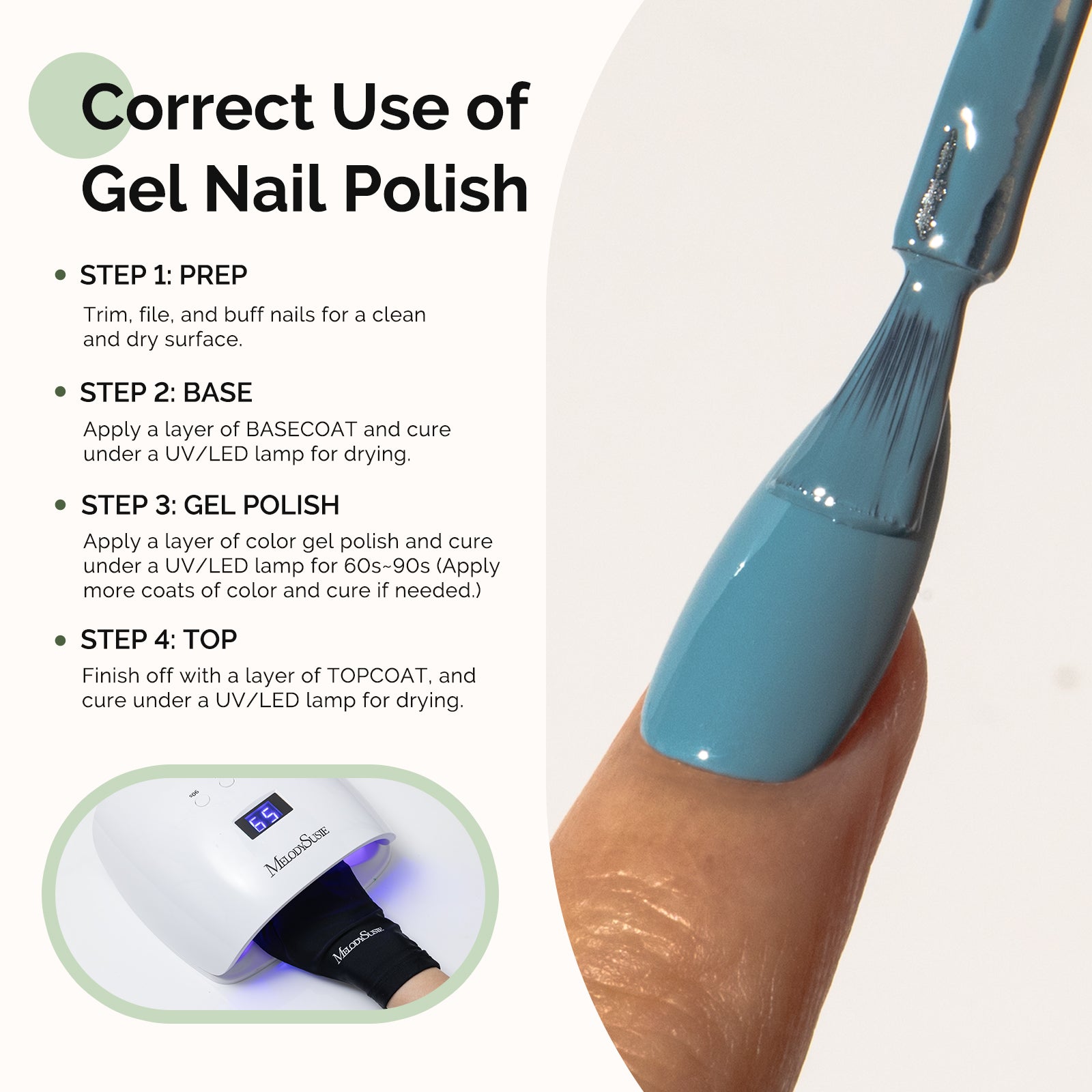 415 Dawn Blue - HEMA-Free Gel Nail Polish 0.5 fl oz/15ml