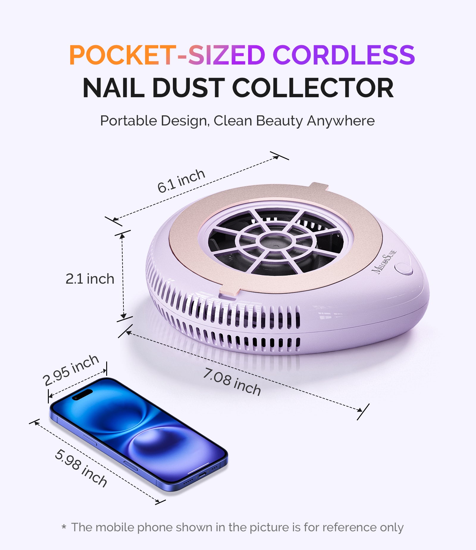 PProR Nail Dust Collector Purple Kit