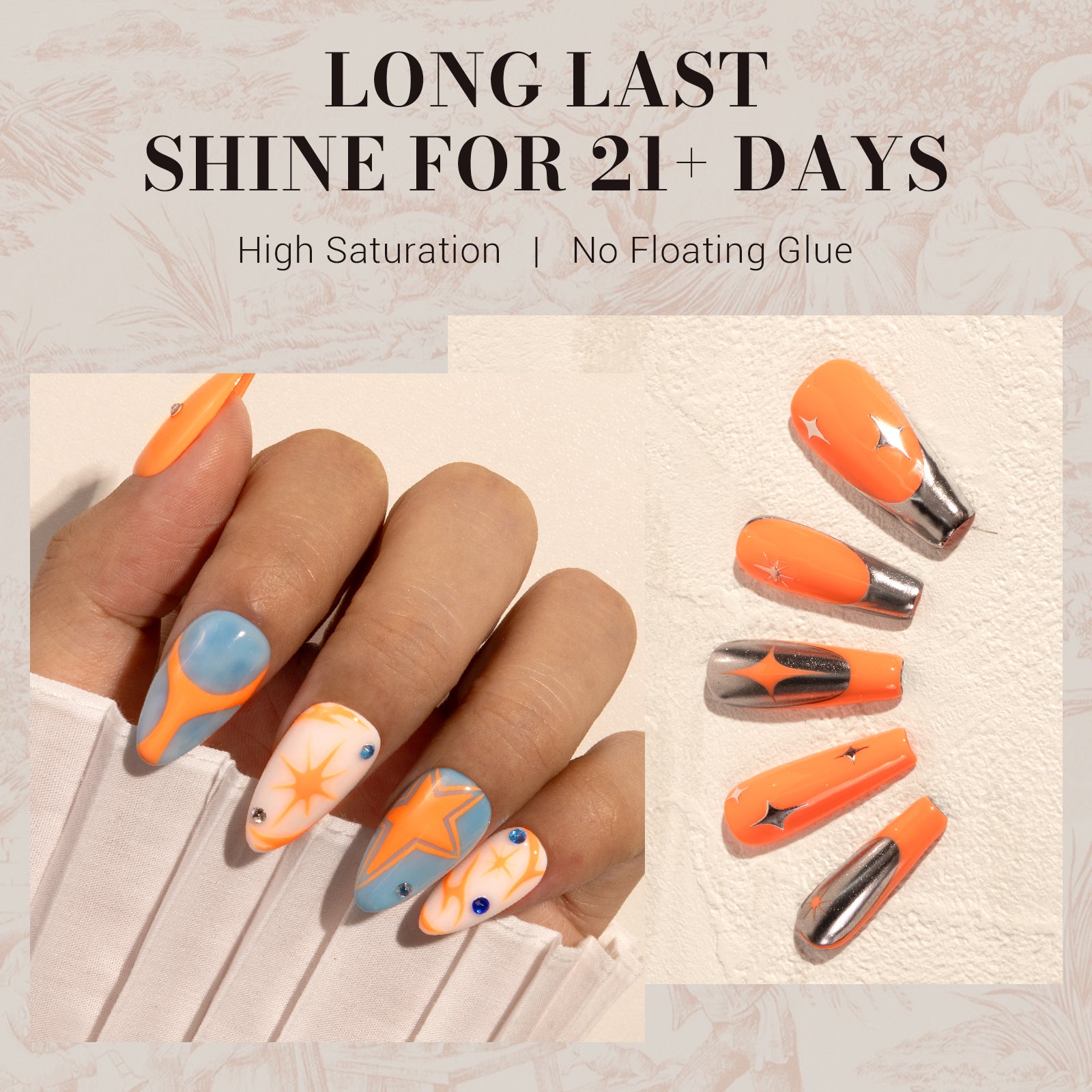 227 Light Orange - TPO-Free Faster UV Curing Gel Nail Polish 0.5 fl oz/15ml