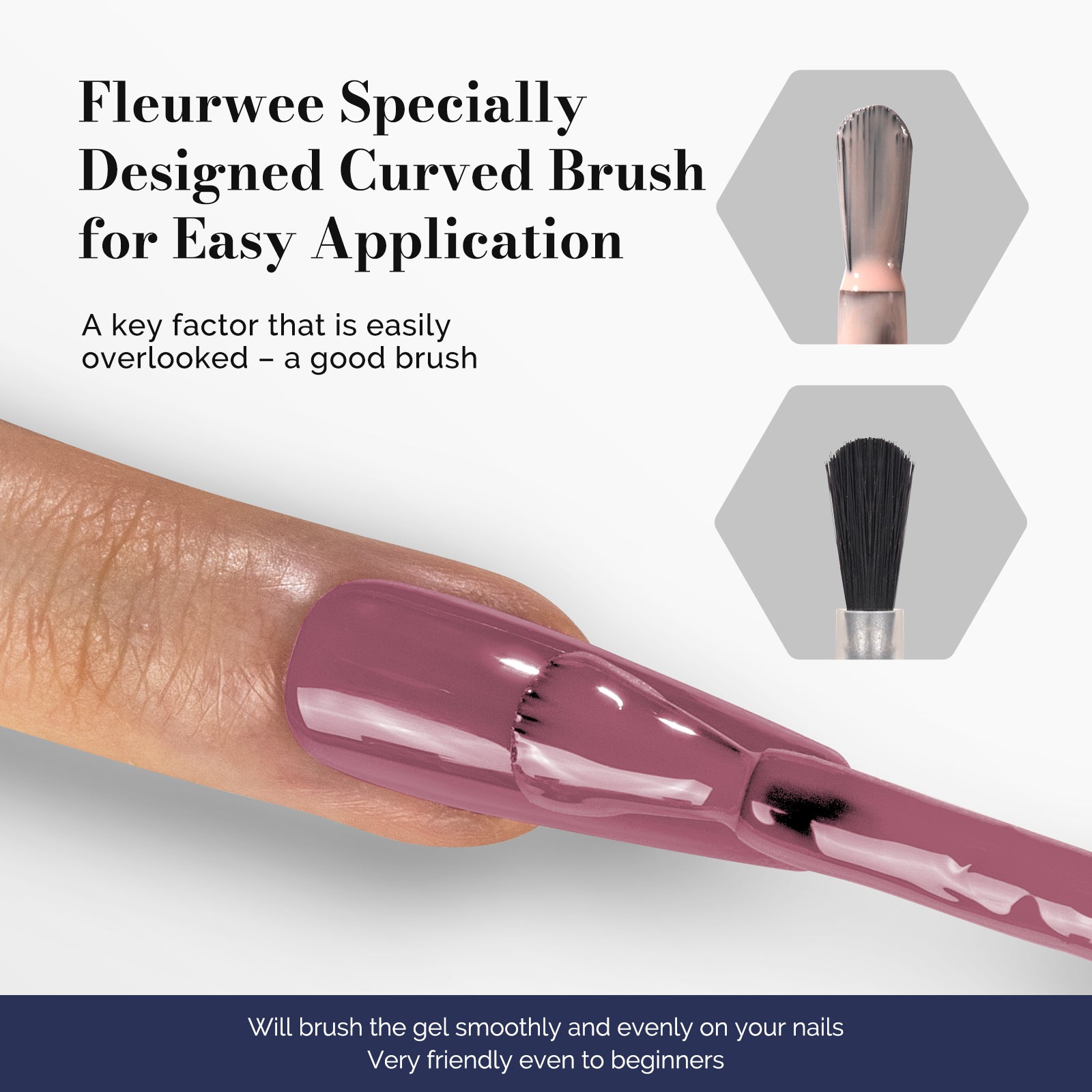 Fleurwee HEMA-Free & HPMA-Free & TPO-Free Gel Polish 2Pcs Pink Purple&Pink Tiny Glitter-P11+P21