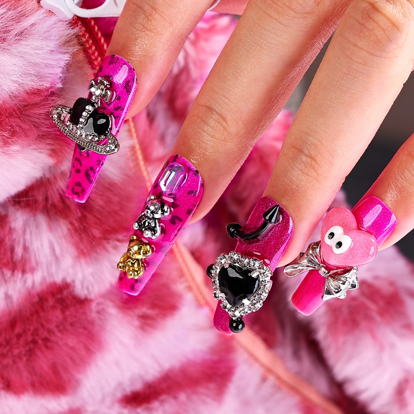 Saucy Girl Coffin Long Press On Nails| MelodySusie