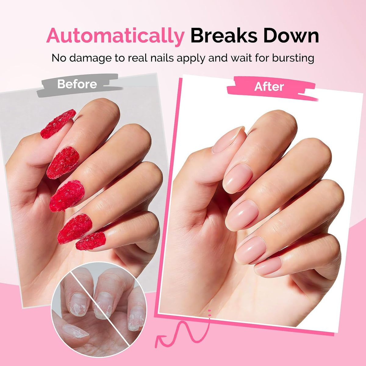 Gel Nail Polish Remover with Manicure Remover Kit
