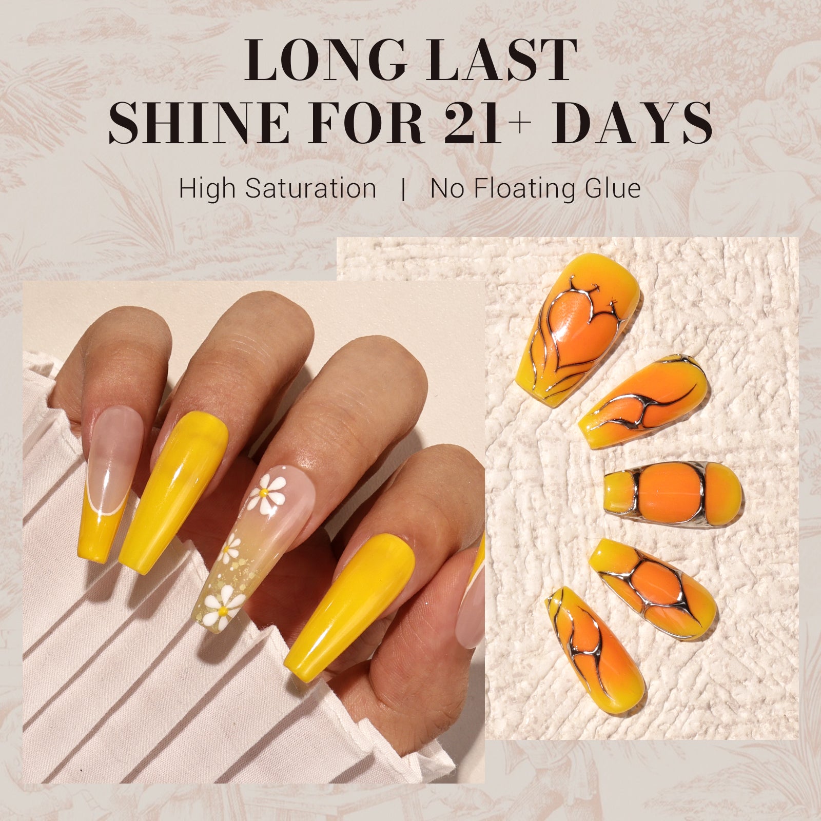 302 Almond Yellow - TPO-Free Faster UV Curing Gel Nail Polish 0.5 fl oz/15ml