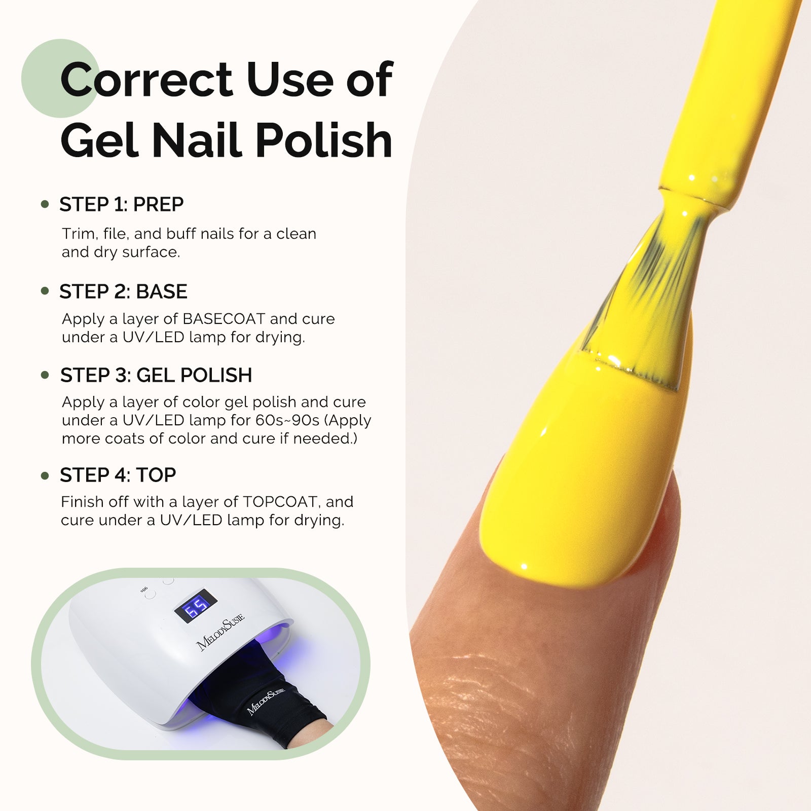 301 Lemonade Yellow - HEMA-Free Gel Nail Polish 0.5 fl oz/15ml