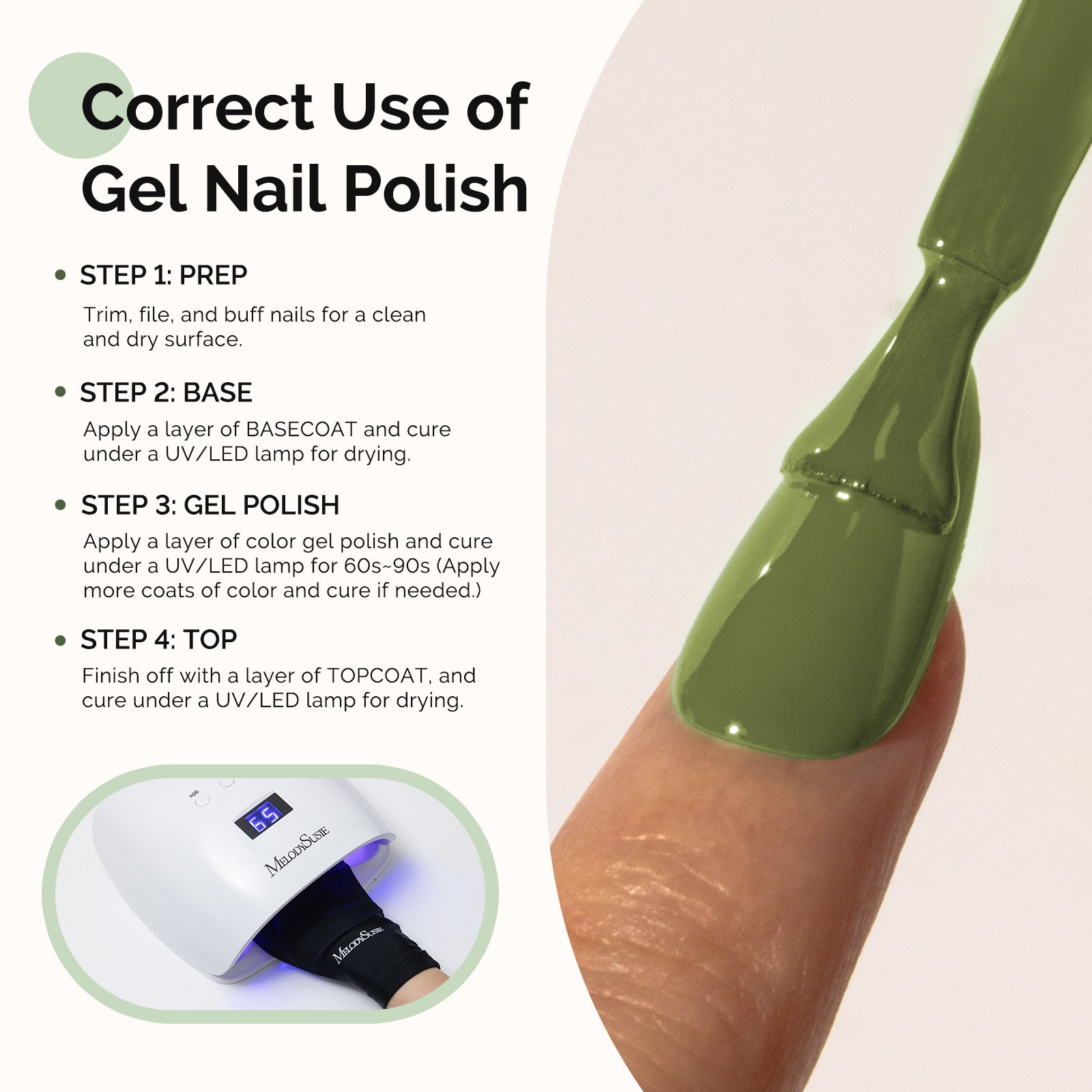 603 Olive Green - HEMA-Free Gel Nail Polish 0.5 fl oz/15ml