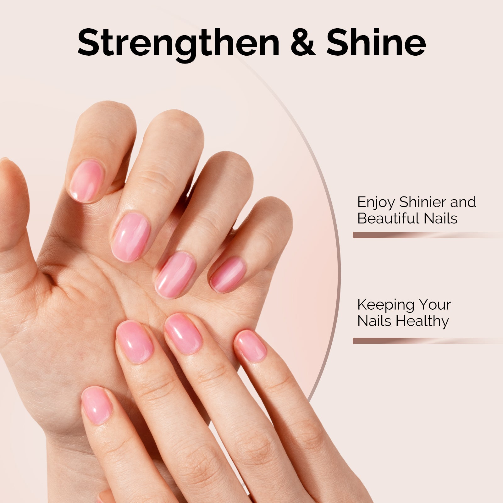 Top Coat & Base Coat 2Pcs - HEMA-Free & HPMA-Free & TPO-Free Gel Nail Polish 0.5 fl oz/15ml