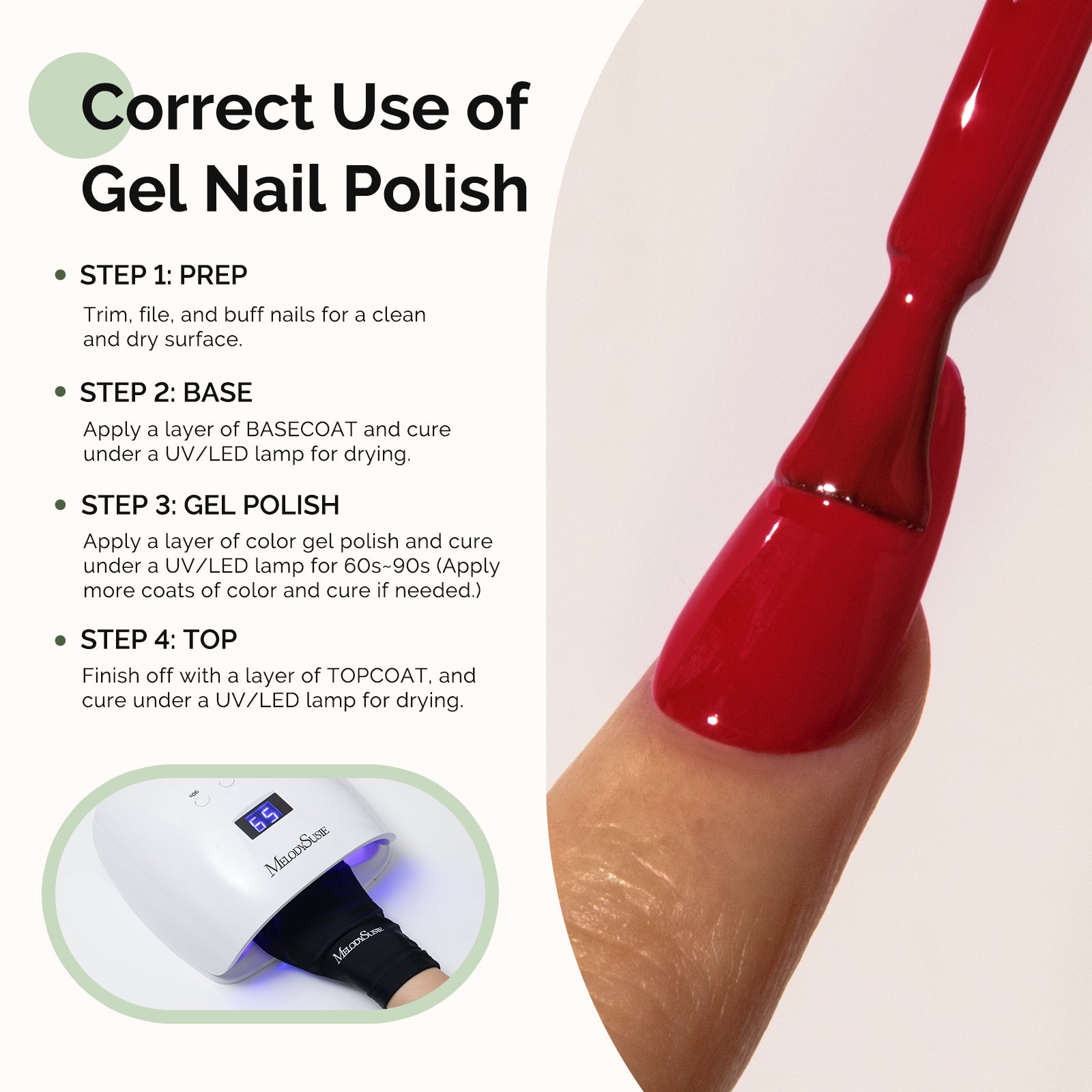 072 Red - HEMA-Free Gel Nail Polish 0.5 fl oz/15ml