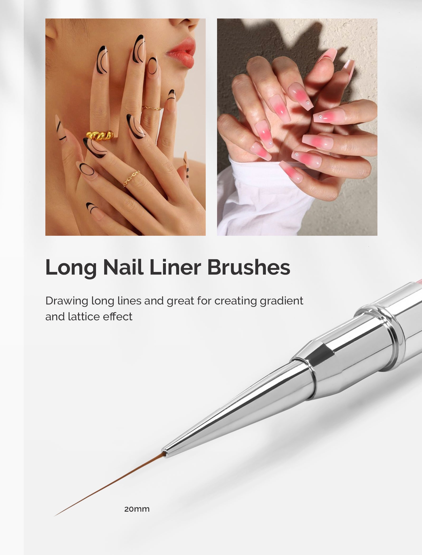 Nail Art Liner Brushes (5Pcs)