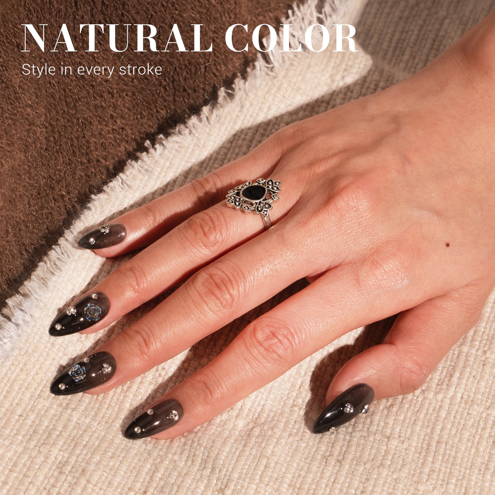 Jeweliver Jelly TPO-Free Gel Nail Polish 0.5 fl oz/15ml - Transparent Black JM-NJ-4