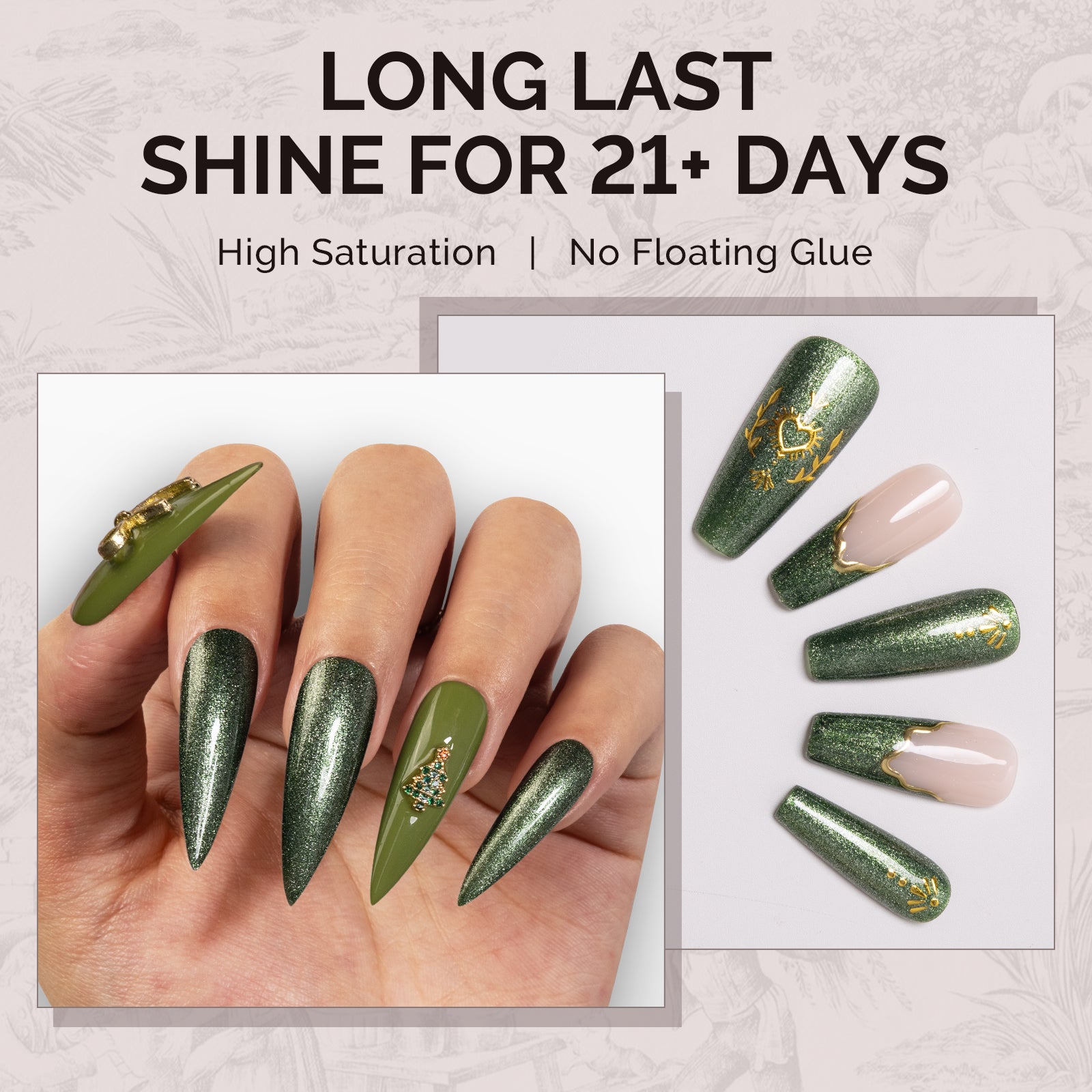 1751 Midnight Green - TPO-Free Faster UV Curing Gel Nail Polish 0.5 fl oz/15ml