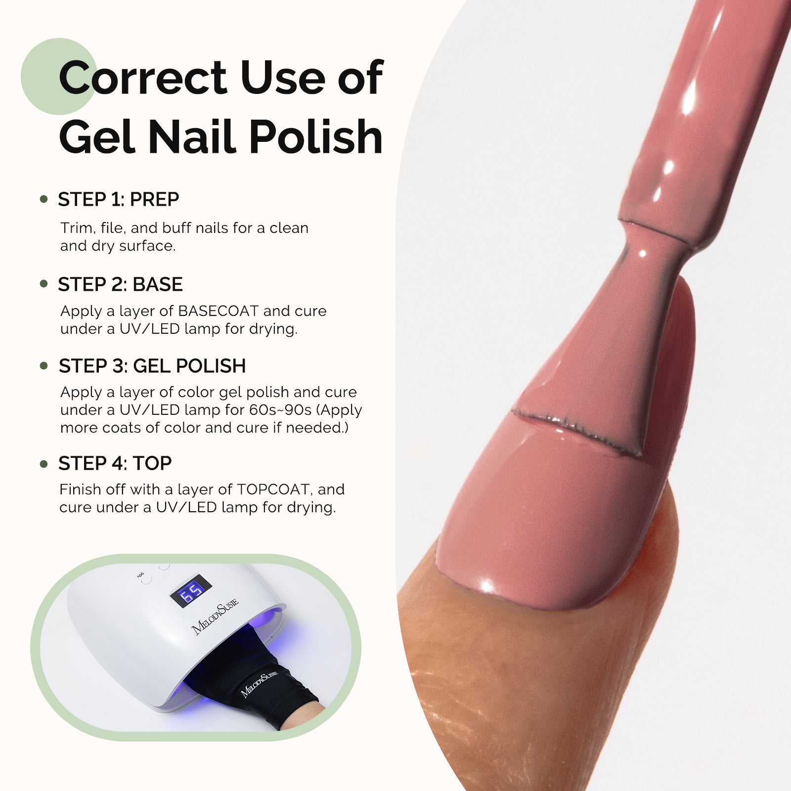 HEMA-Free Gel Nail Polish 0.5 fl oz/15ml - K0597 Thick Deep Nude Pink