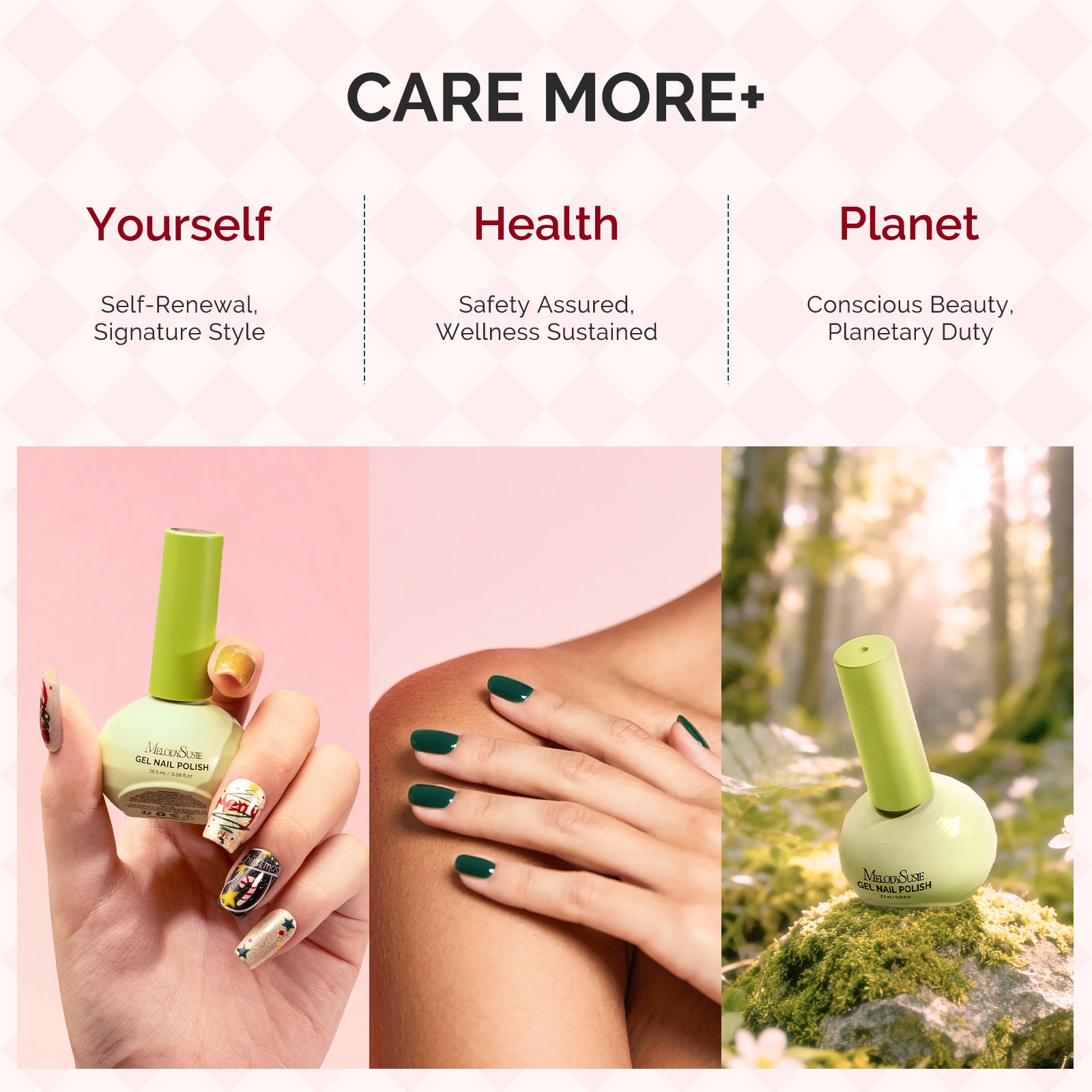 Plant-Based HEMA-Free & HPMA-Free & TPO-Free Gel Nail Polish Set - Christmas Set 16.5ml 6Pcs