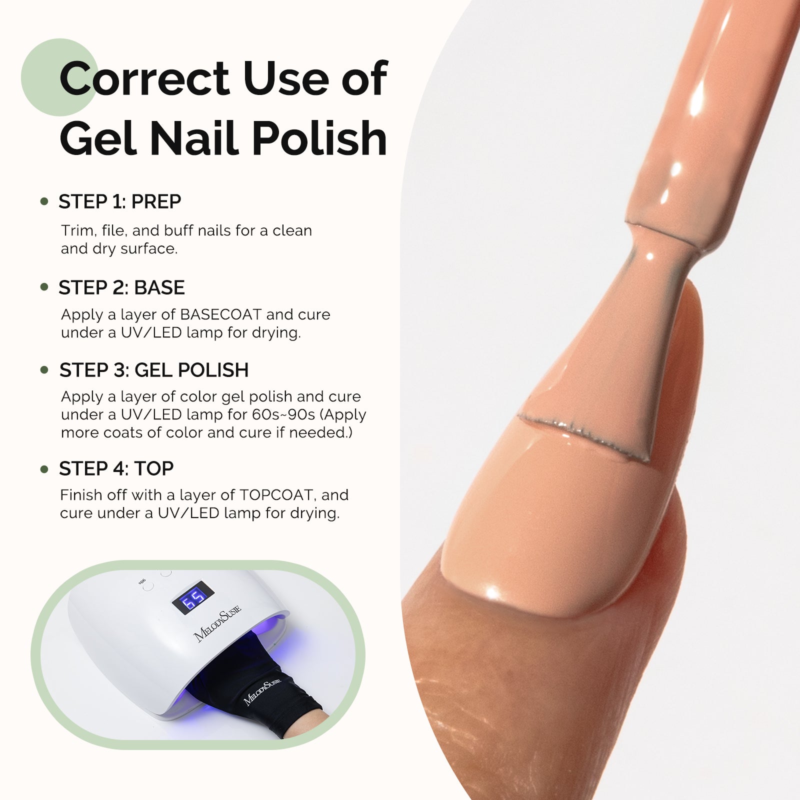 175 Peach Nude - HEMA-Free Gel Nail Polish 0.5 fl oz/15ml