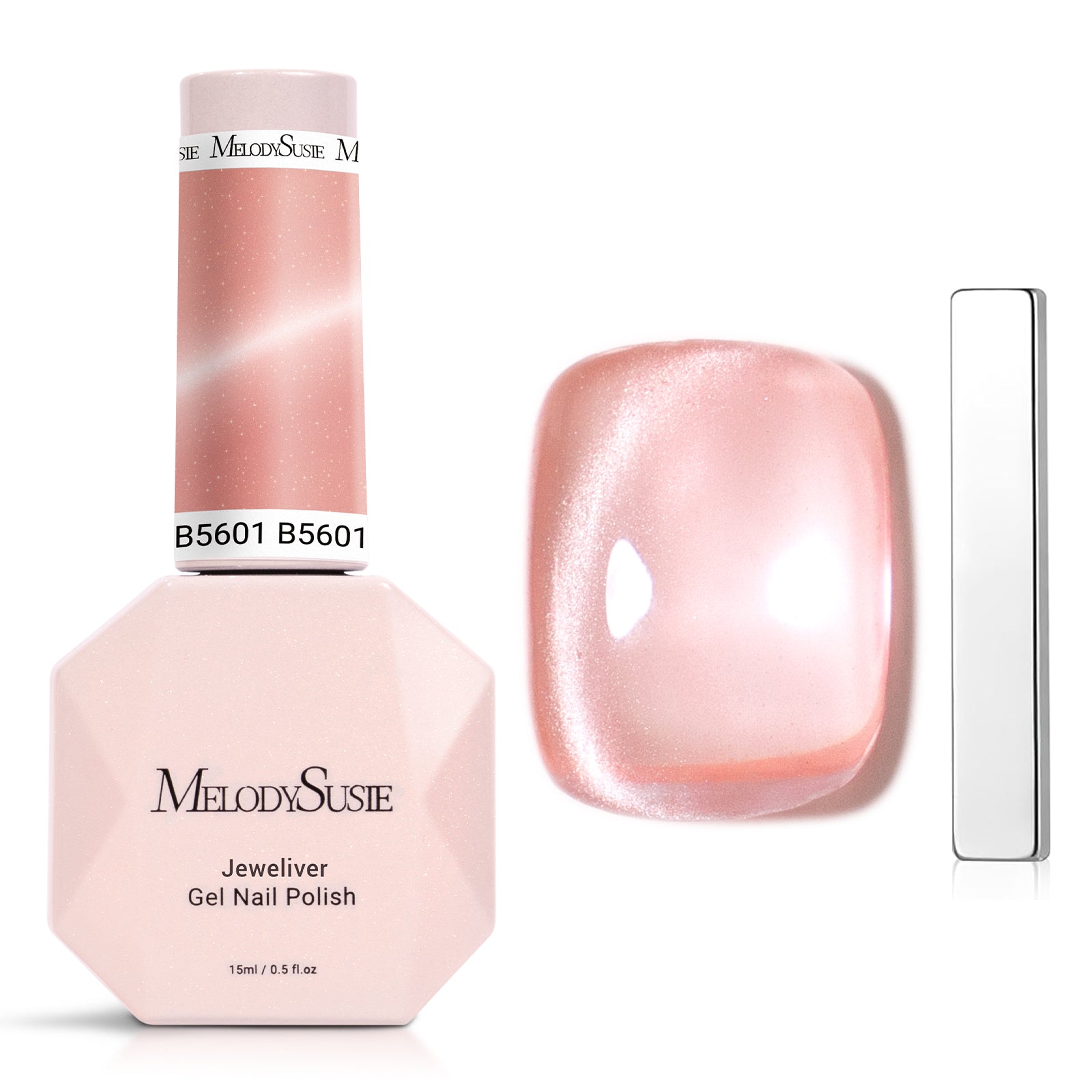 Jeweliver Cat Eye Gel Nail Polish 0.5 fl oz/15ml - Blush Pink B5601