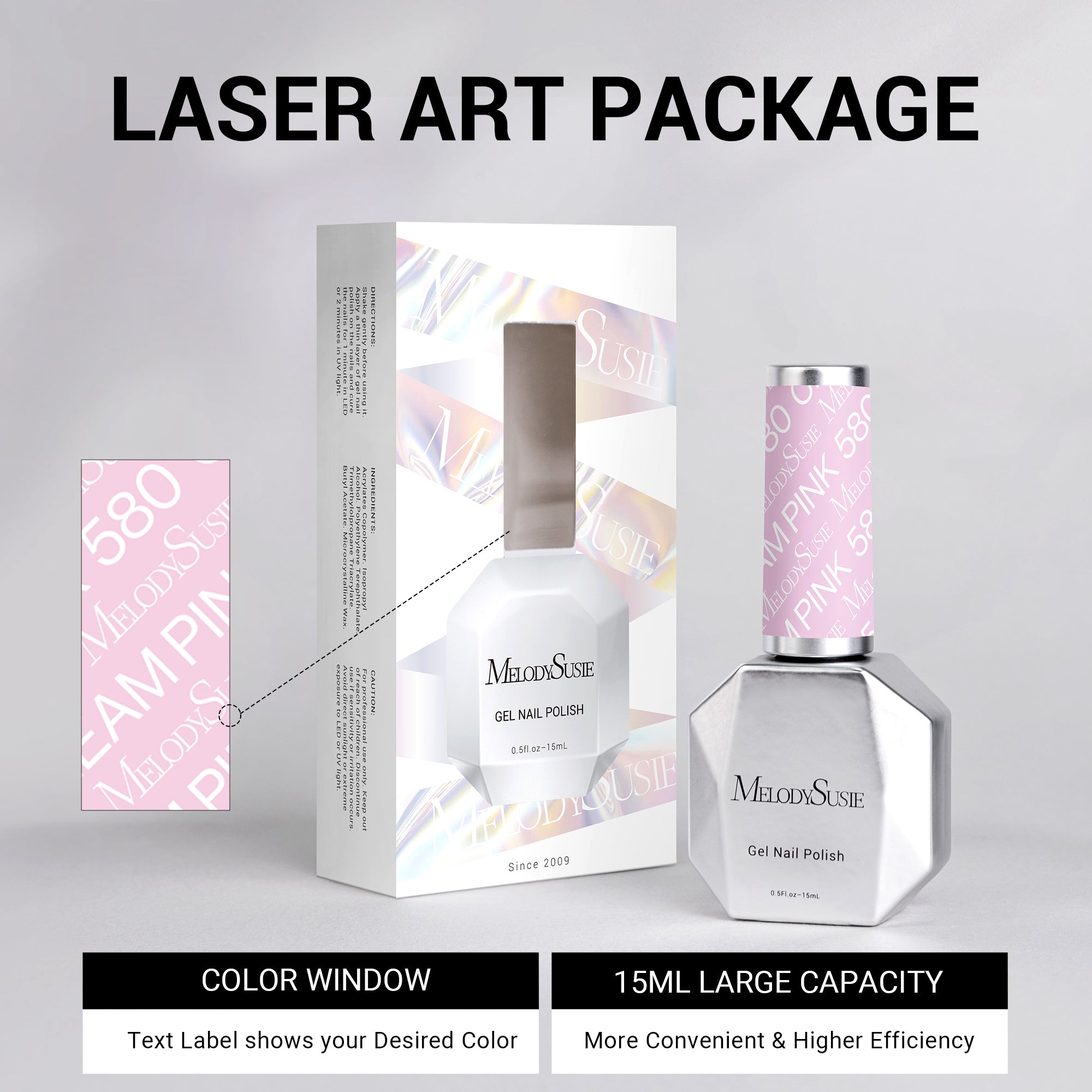 580 Cream Pink - TPO-Free Thick Gel Nail Polish(15ml)