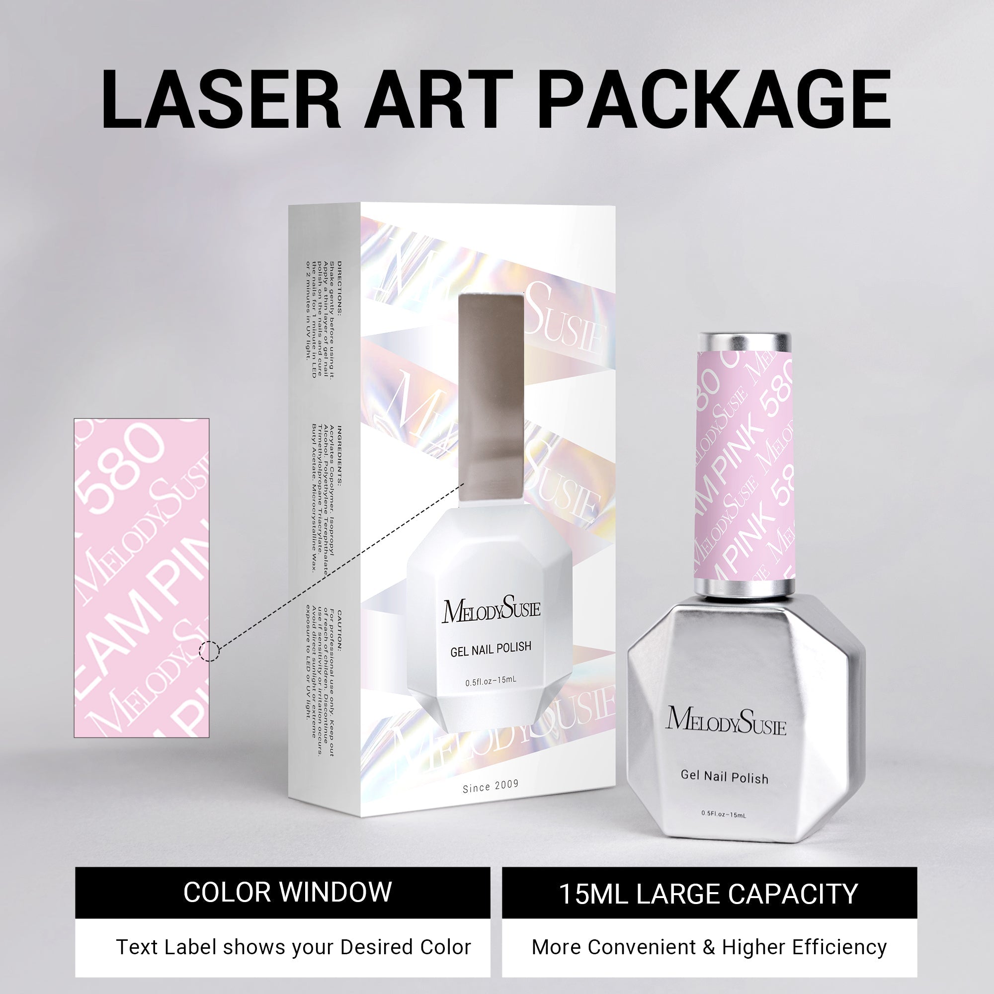 580 Cream Pink - TPO-Free Thick Nail Gel Polish(15ml)