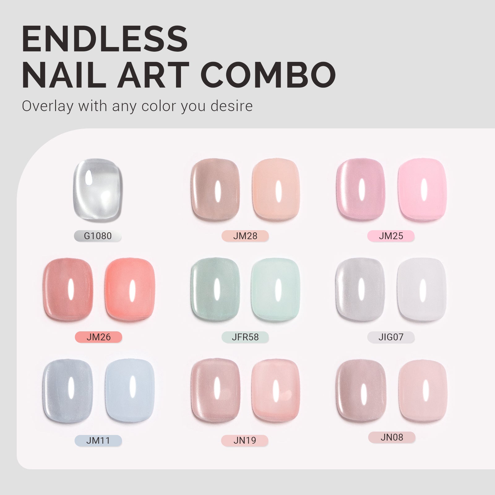Jeweliver Cat Eye HEMA-Free & TPO-Free Gel Nail Polish 0.5 fl oz/15ml - Bright Fine G1080