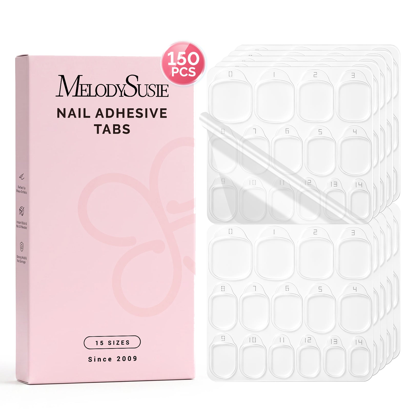 MelodySusie Nail Adhesive Tabs for Press On Nails