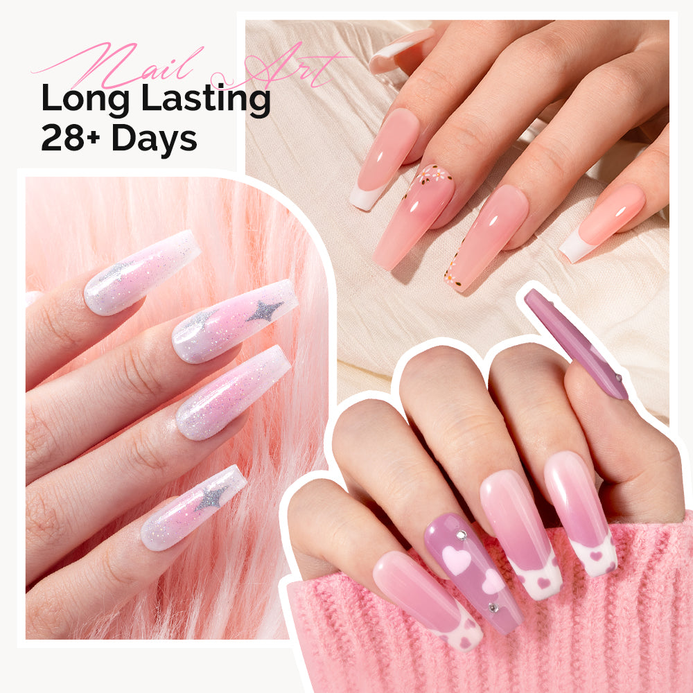 Gel Nail Polish Kit with UV Light