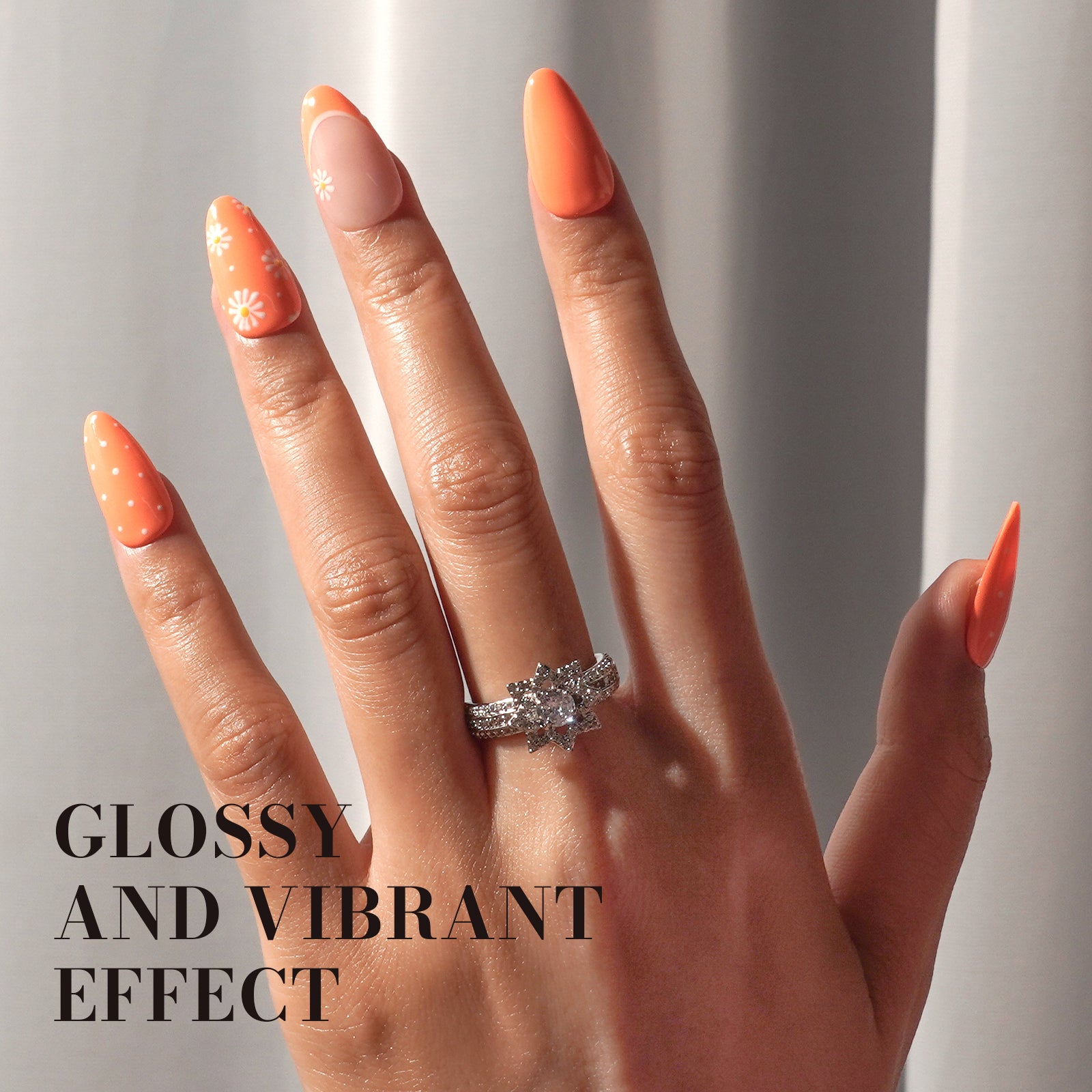 227 Light Orange - TPO-Free Faster UV Curing Gel Nail Polish 0.5 fl oz/15ml