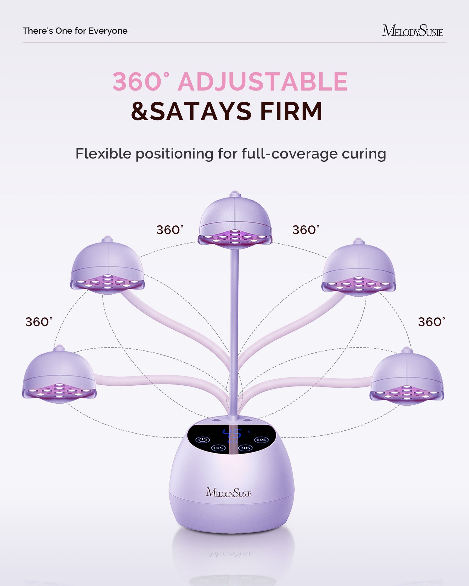 (US ONLY) P-ArtM2 Gooseneck Cordless UV Nail Lamp - Purple