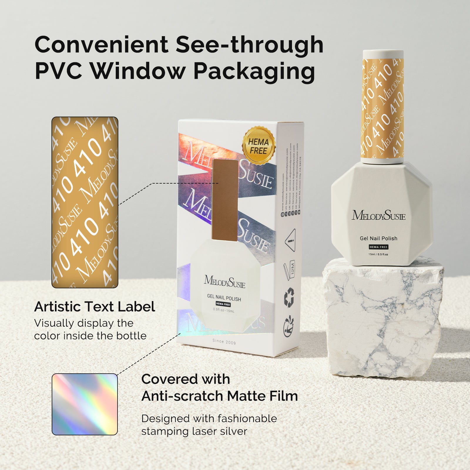 410 Straw Yellow - HEMA-Free Gel Nail Polish 0.5 fl oz/15ml