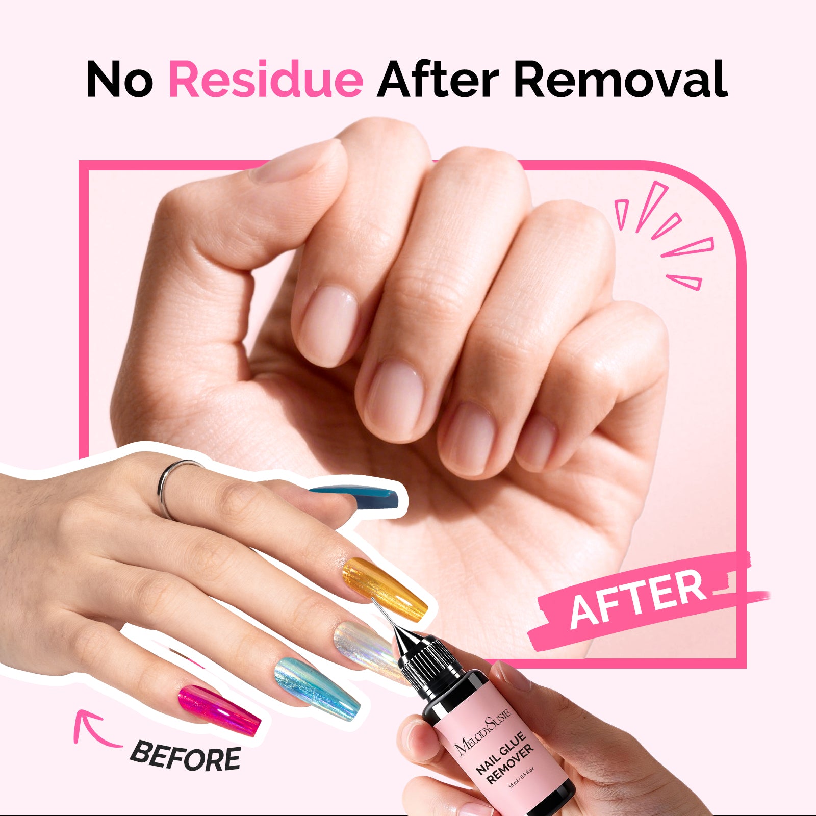 2Pcs Nail Glue Remover