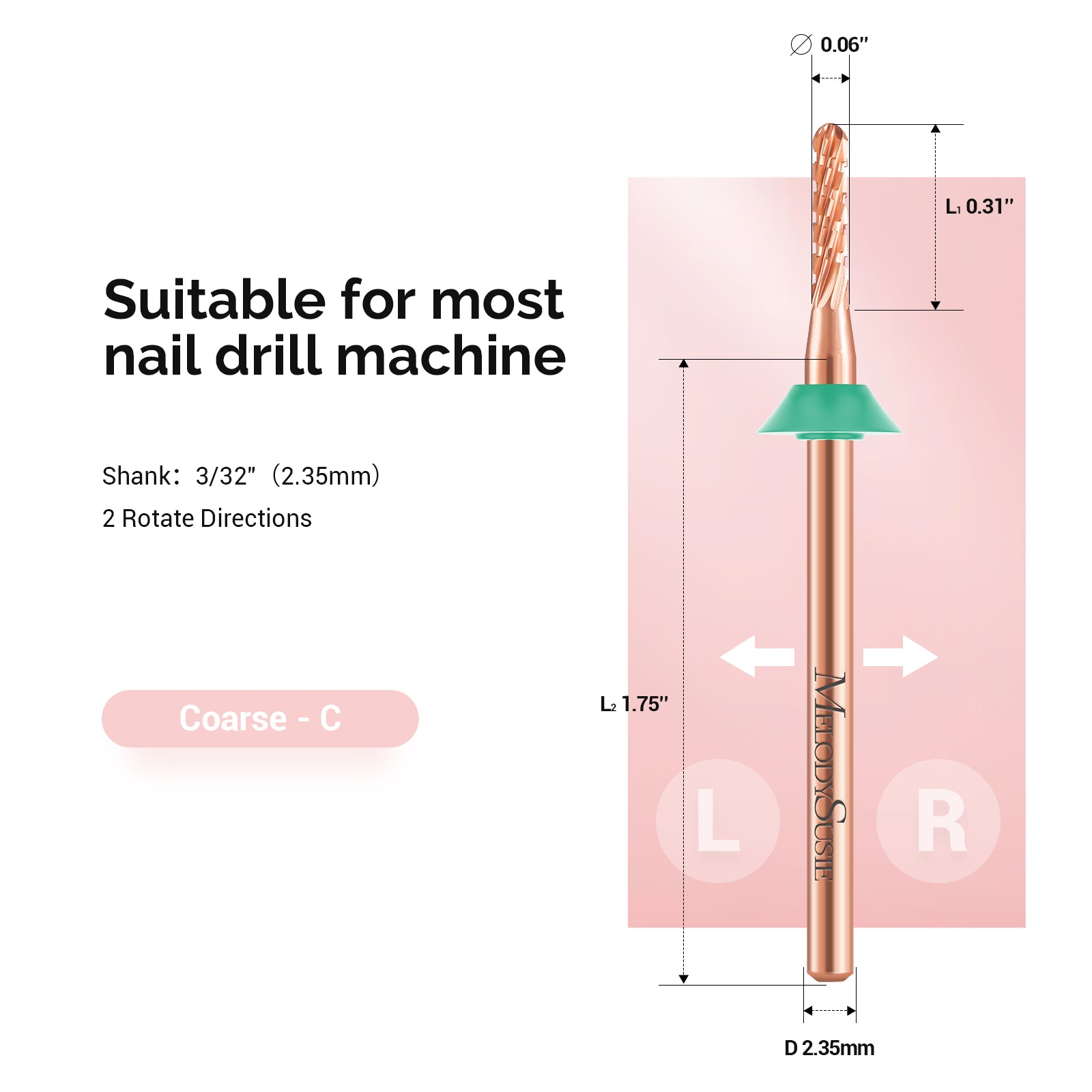 Pedicure Carbide Tungsten Bit