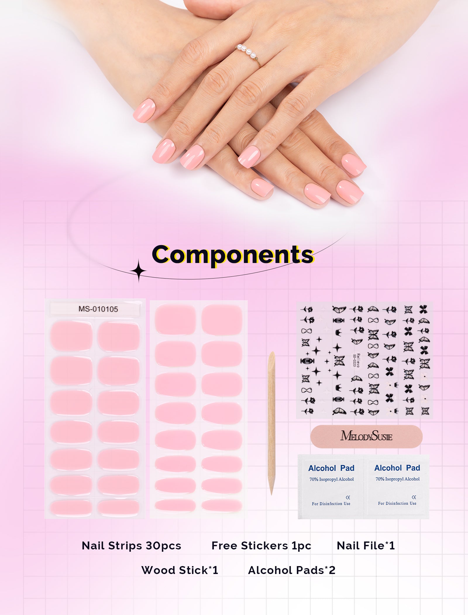 Semi Cured Gel Nail Strips - US ONLY