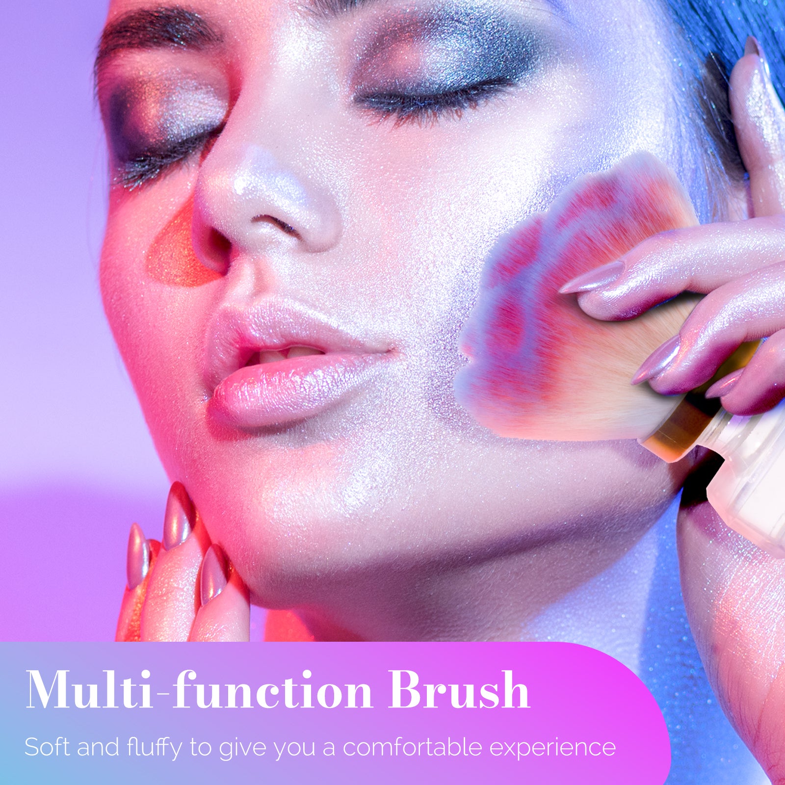 Rose Shaped Nail Dust Remover Brush - Small Size