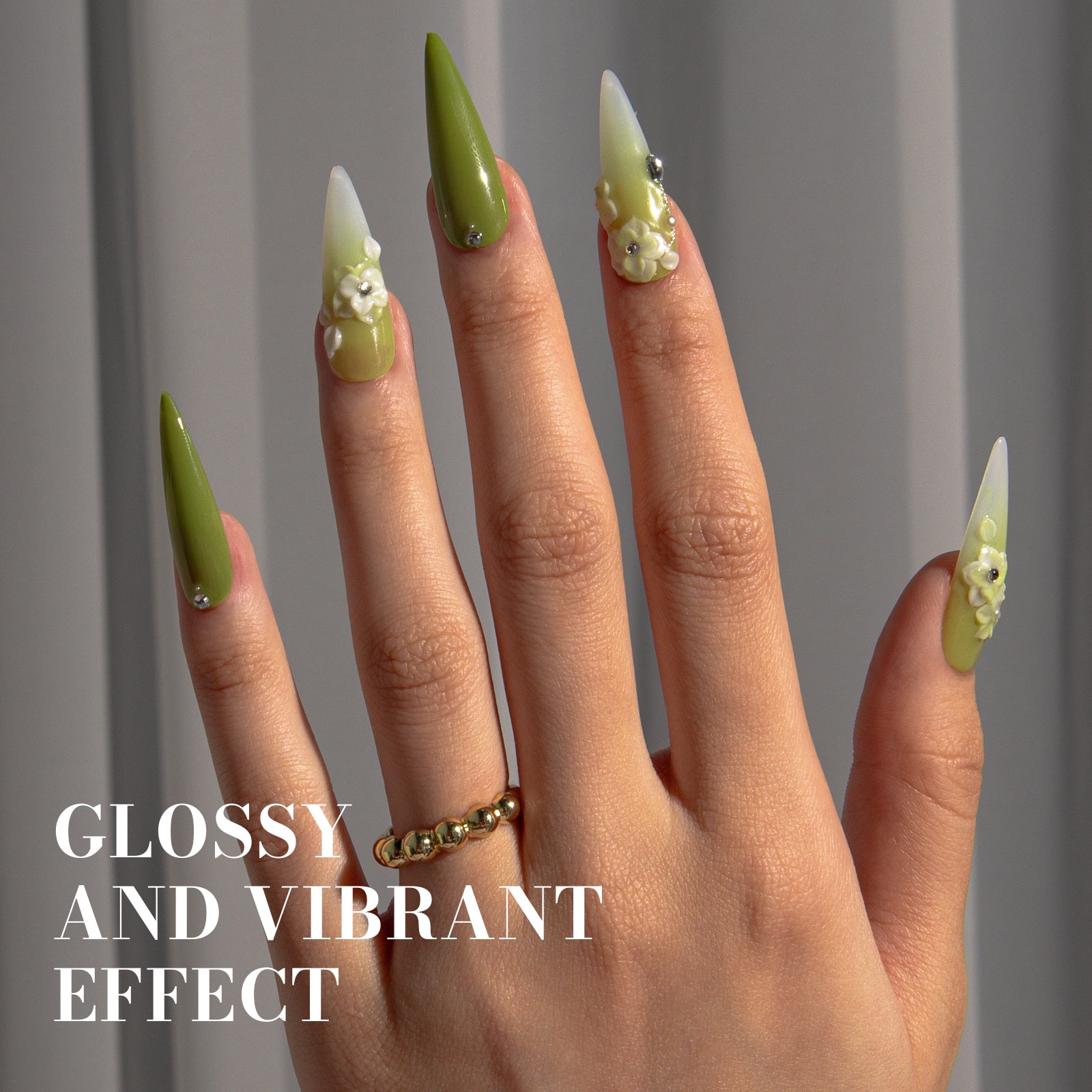 603 Olive Green - TPO-Free Faster UV Curing Gel Nail Polish 0.5 fl oz/15ml