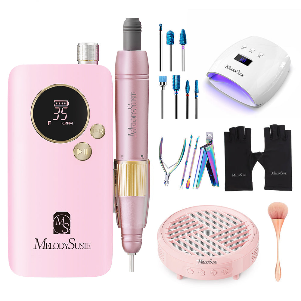 SM200F Plus Rechargeable 35000RPM Nail Drill Set