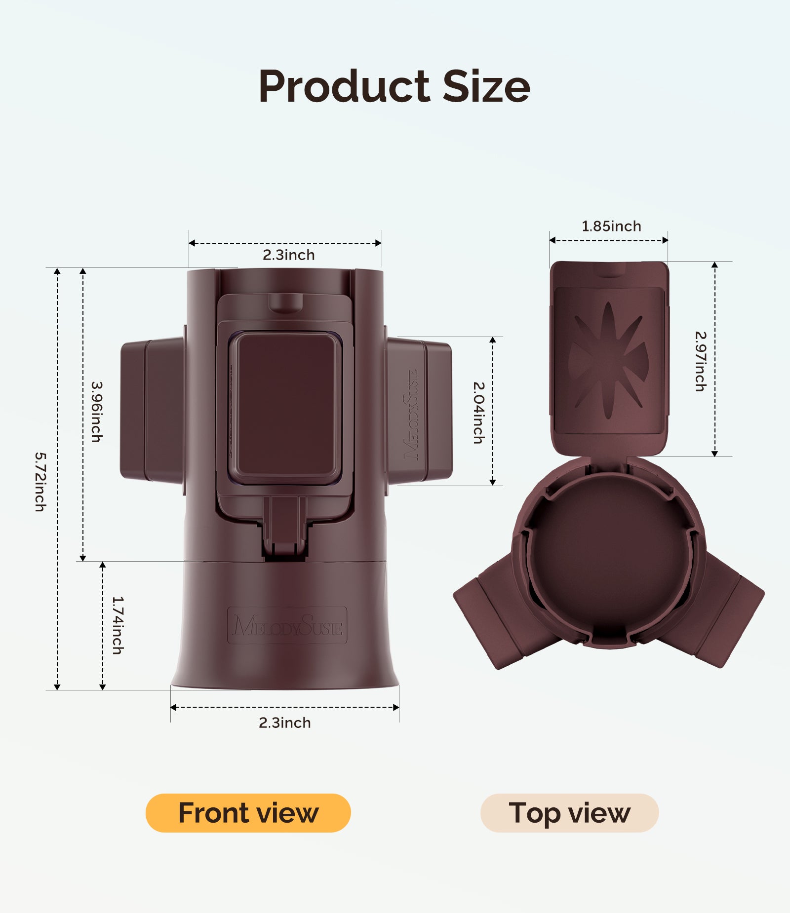 GelCarousel Rotatable Nail Art DIY Station - Brown