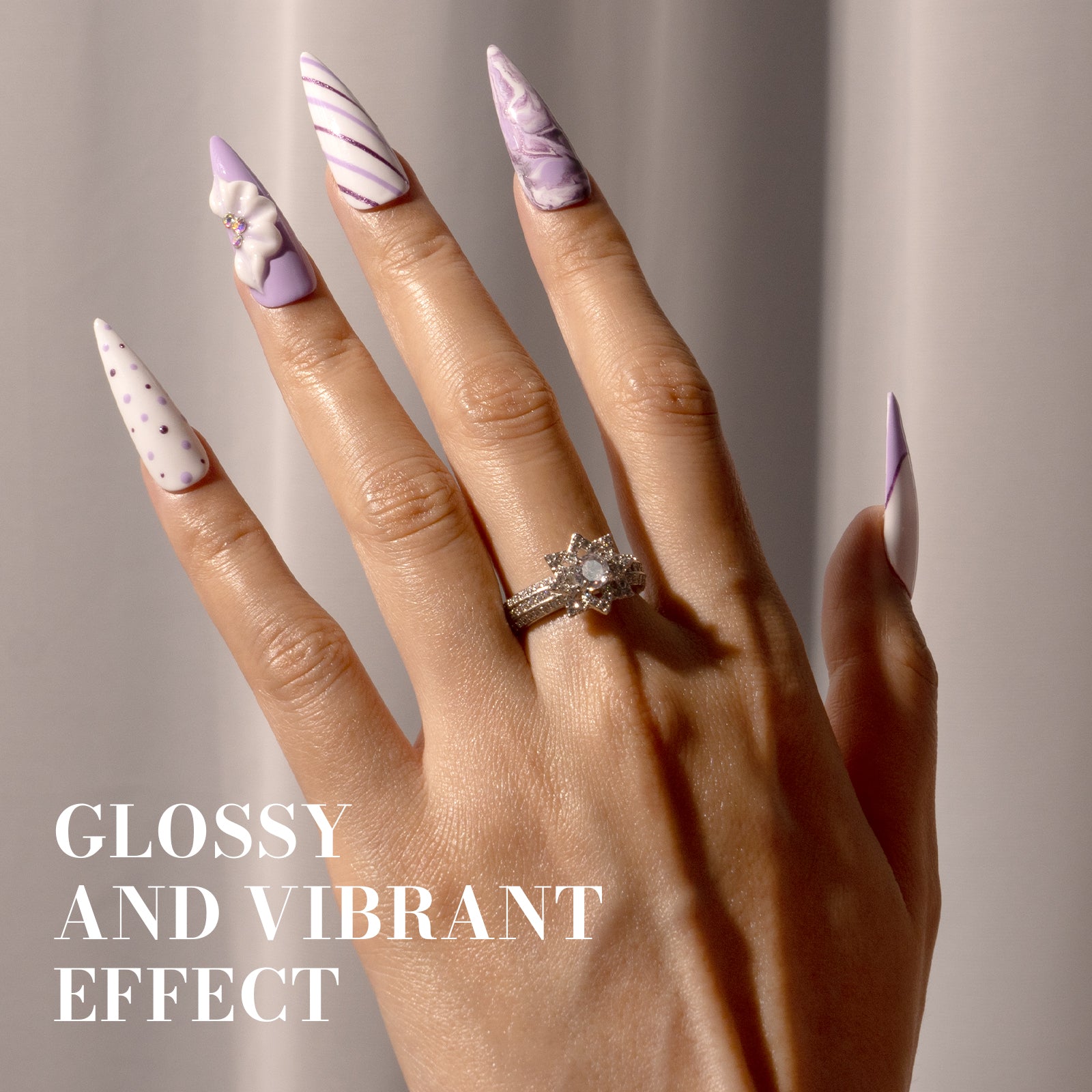 449 Light Purple - TPO-Free Faster UV Curing Gel Nail Polish 0.5 fl oz/15ml