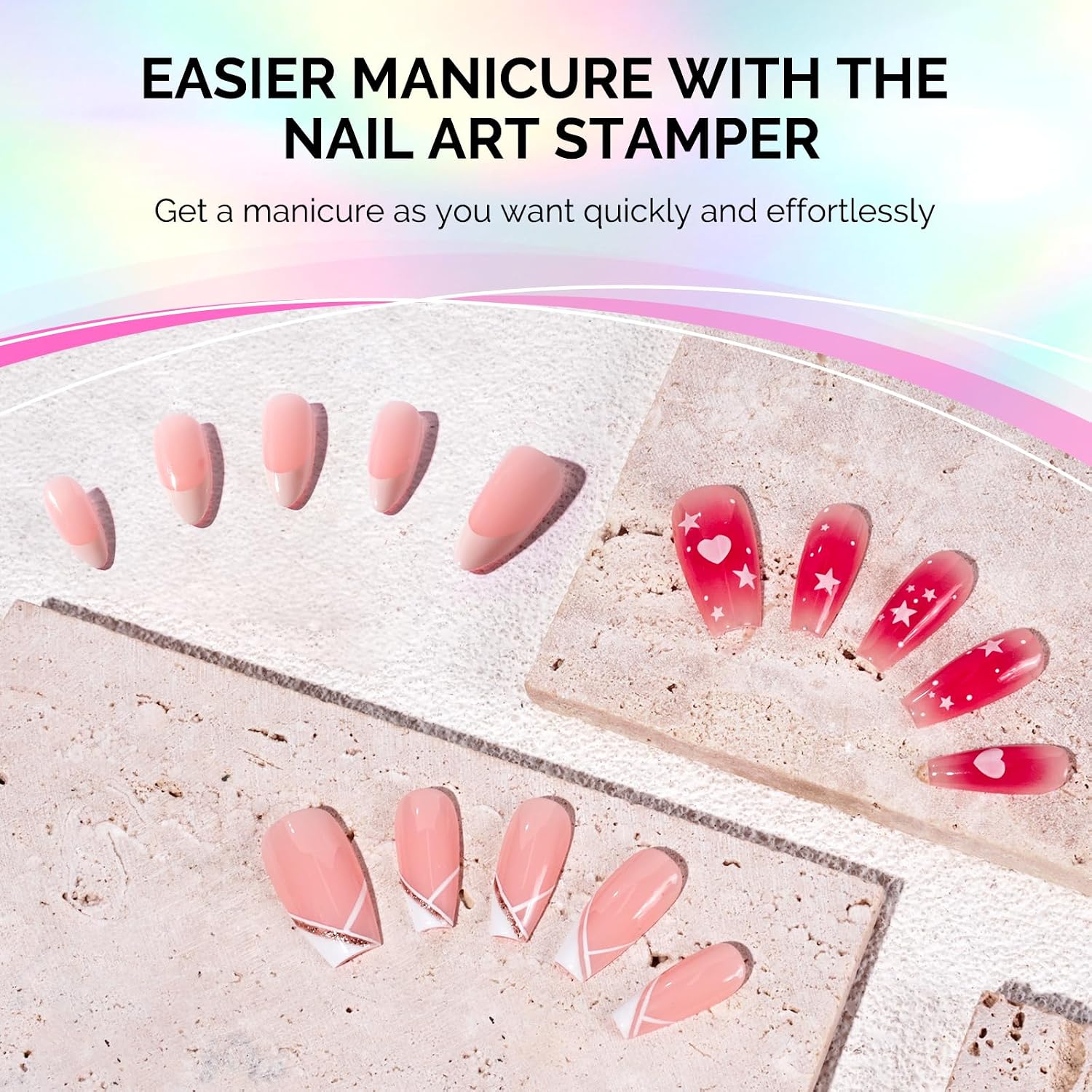 French Nail Stamper Kit 4PCS - Aurora