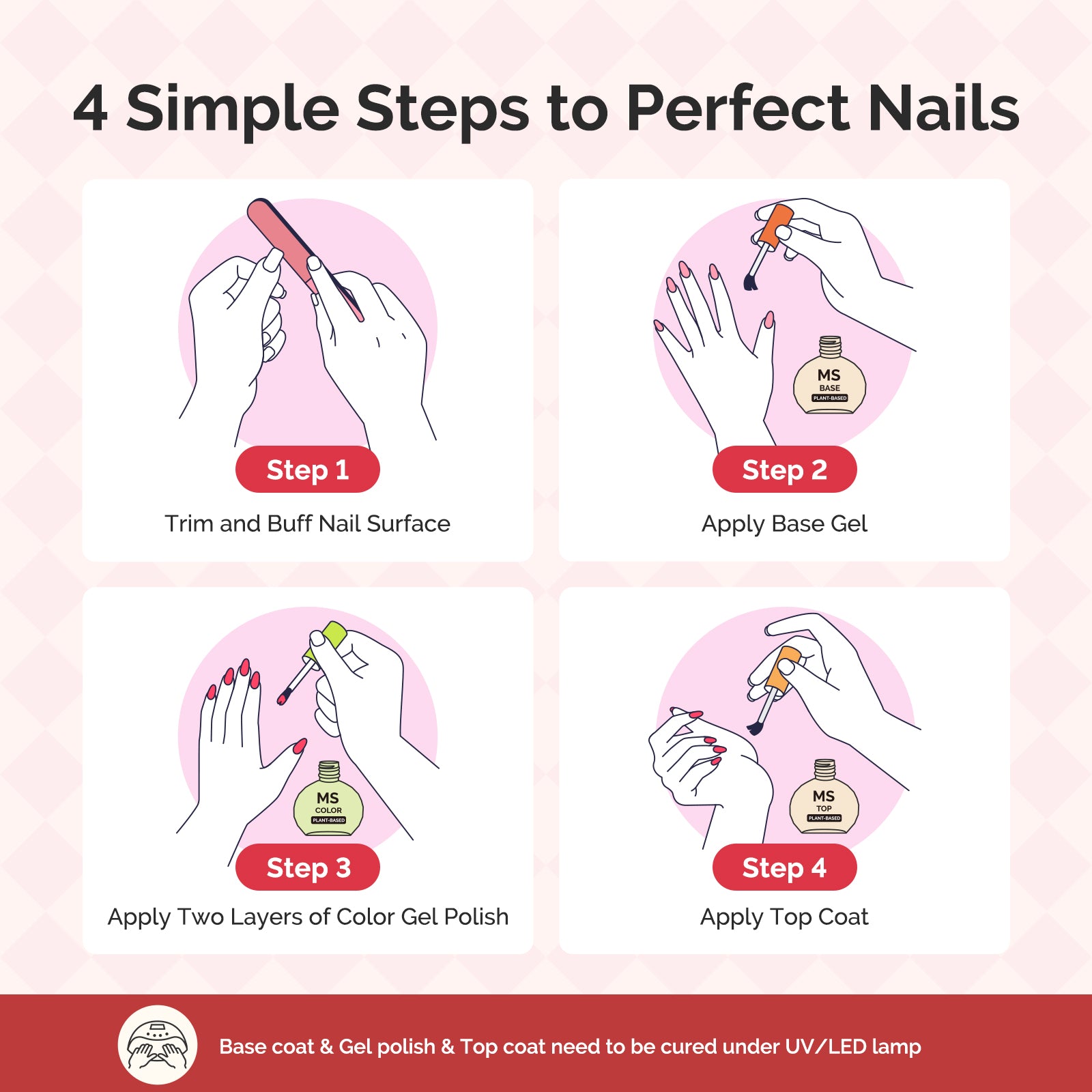 Sweet-Scent Plant-Based HEMA-Free & HPMA-Free & TPO-Free Gel Nail Polish Set - 16.5ml