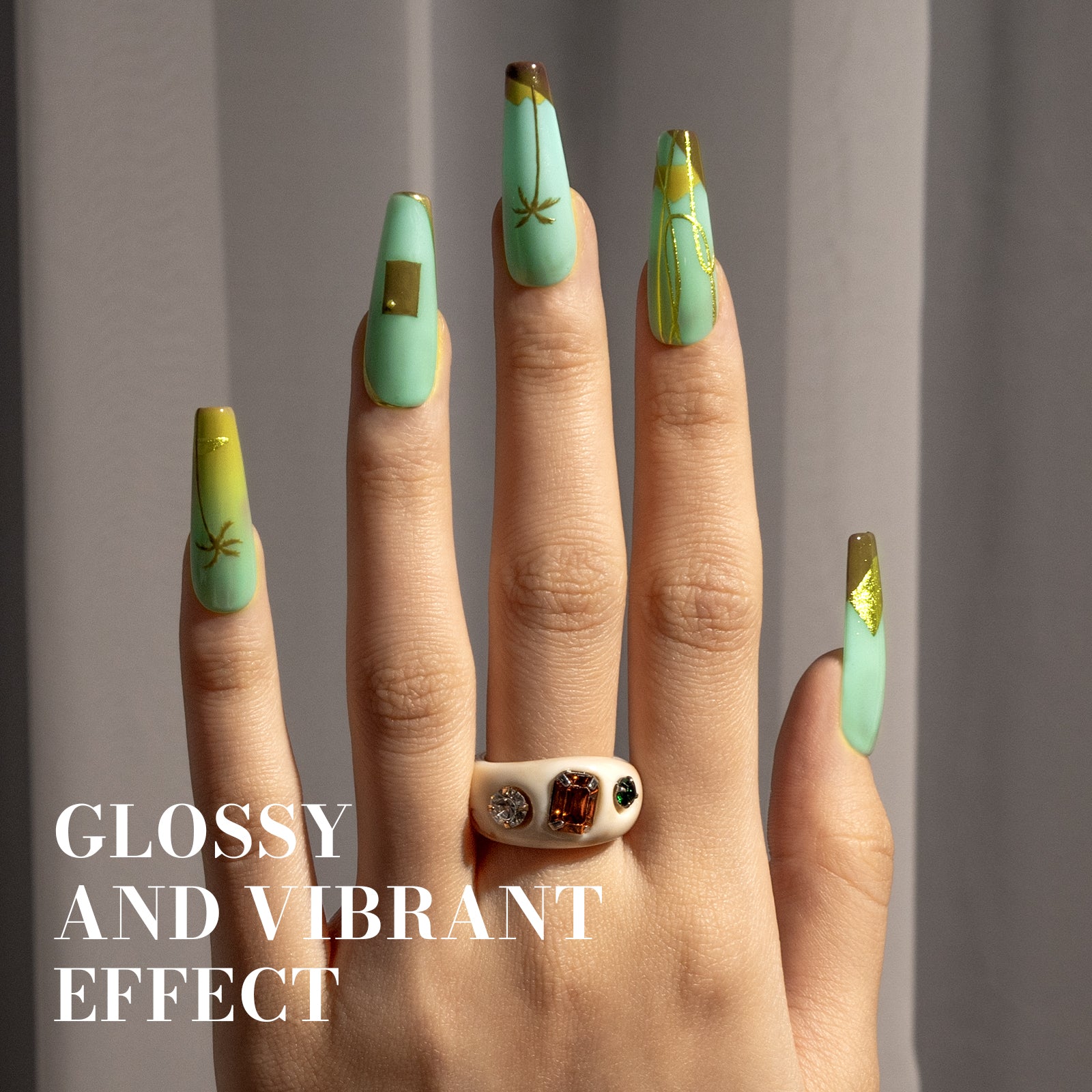 1651 Mint Green - TPO-Free Faster UV Curing Gel Nail Polish 0.5 fl oz/15ml