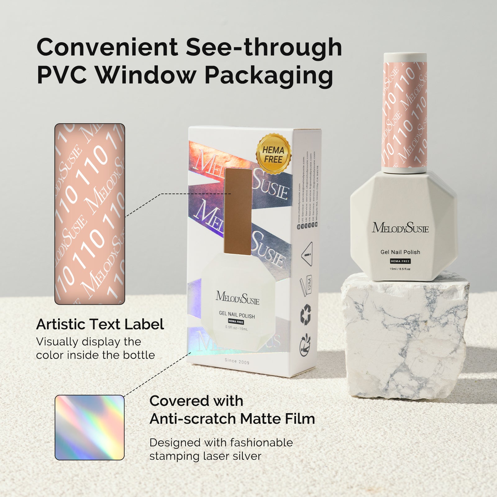 110 Sand Nude - HEMA-Free Gel Nail Polish 0.5 fl oz/15ml