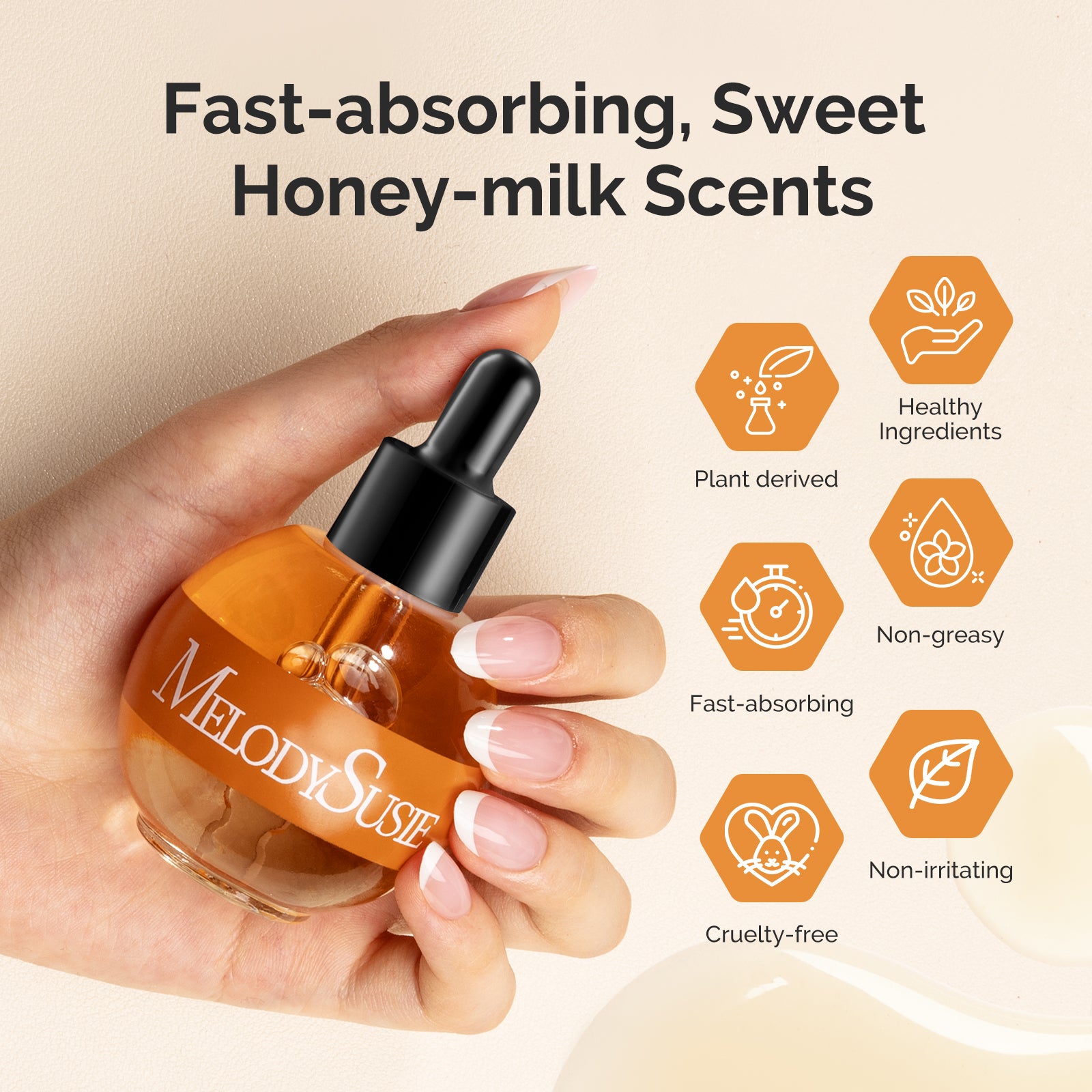 TPO-Free Honey Milk Cuticle Oil 50ml