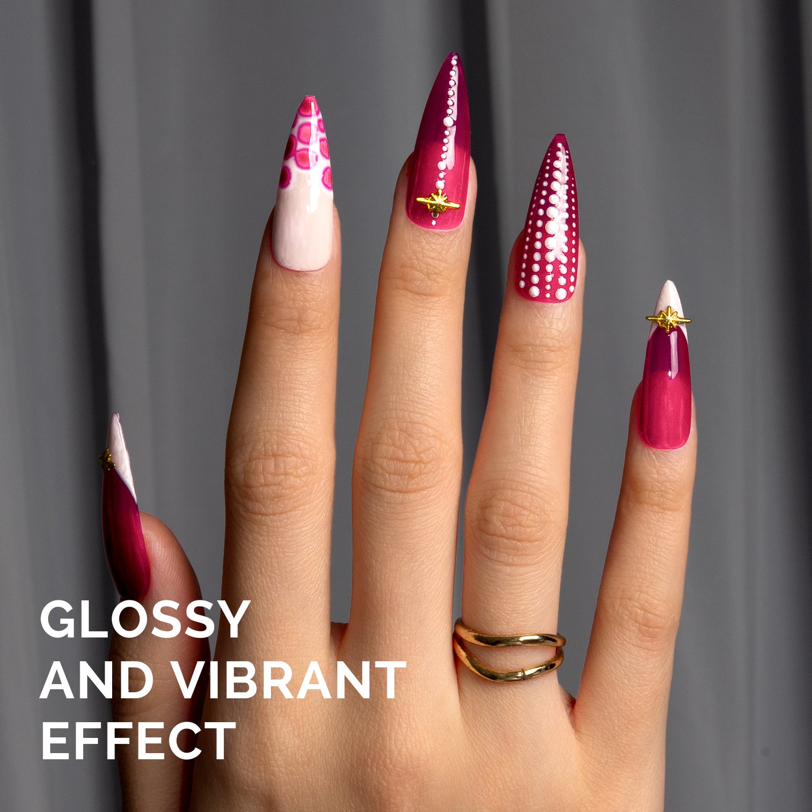 1652 Berry Wine Red - TPO-Free Faster UV Curing Gel Nail Polish(15ml)