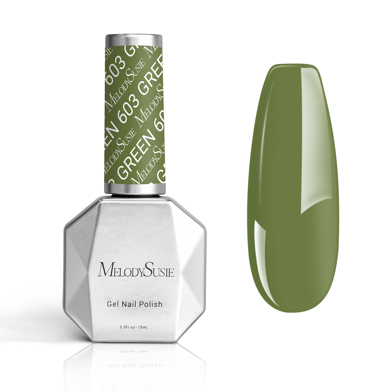 603 Olive Green - TPO-Free Thick Gel Nail Polish (15ml)