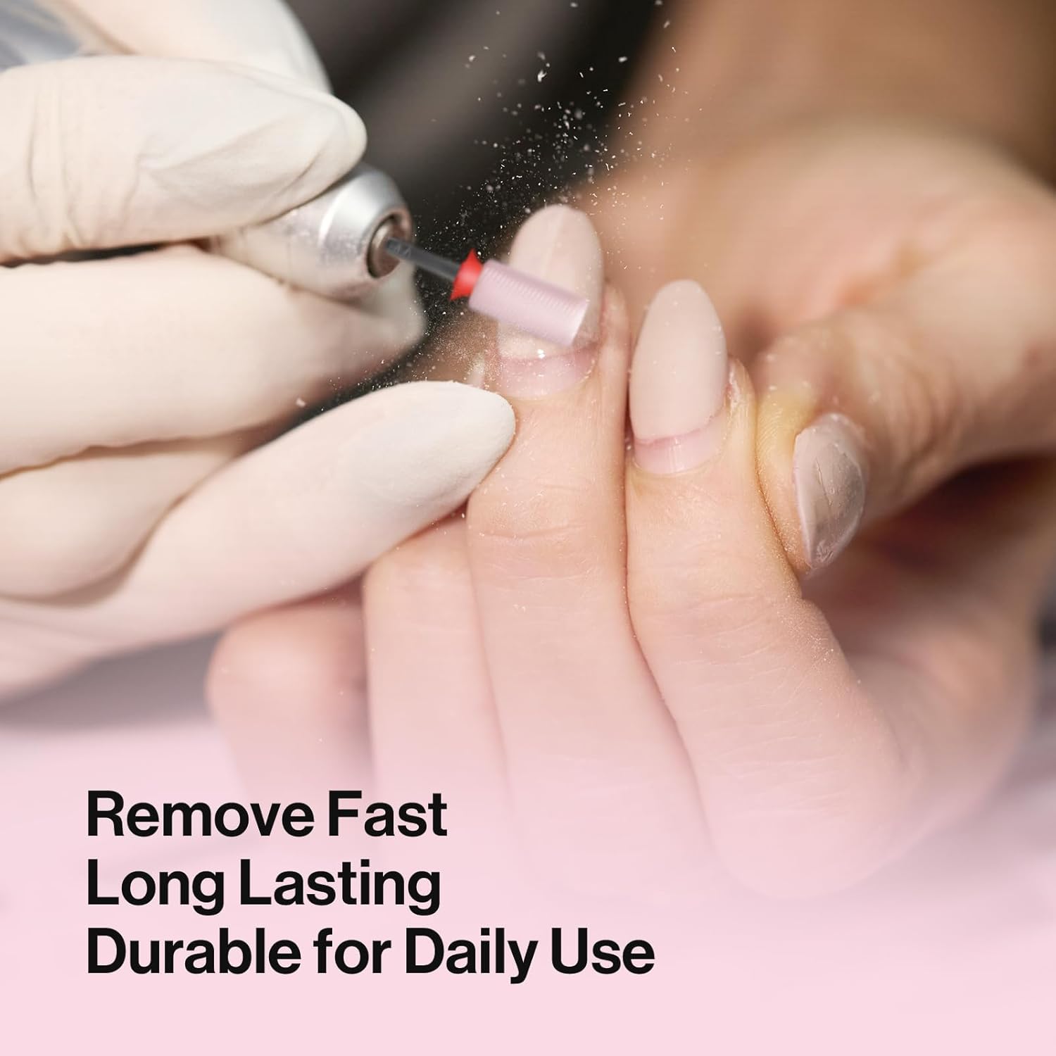 Ceramic Nail Drill Bit,  Chamfer Flat Top Large Barrel Shape Fine