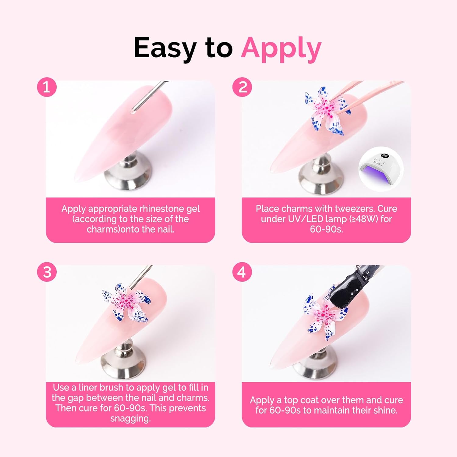 Manicure Decorations and DIY 3D Art Design