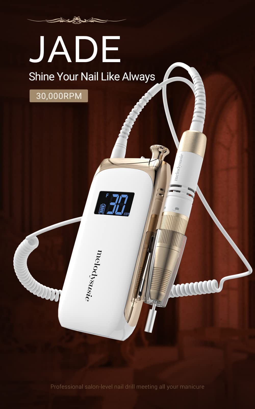 SR3-Rechargeable Nail Drill 30,000 RPM