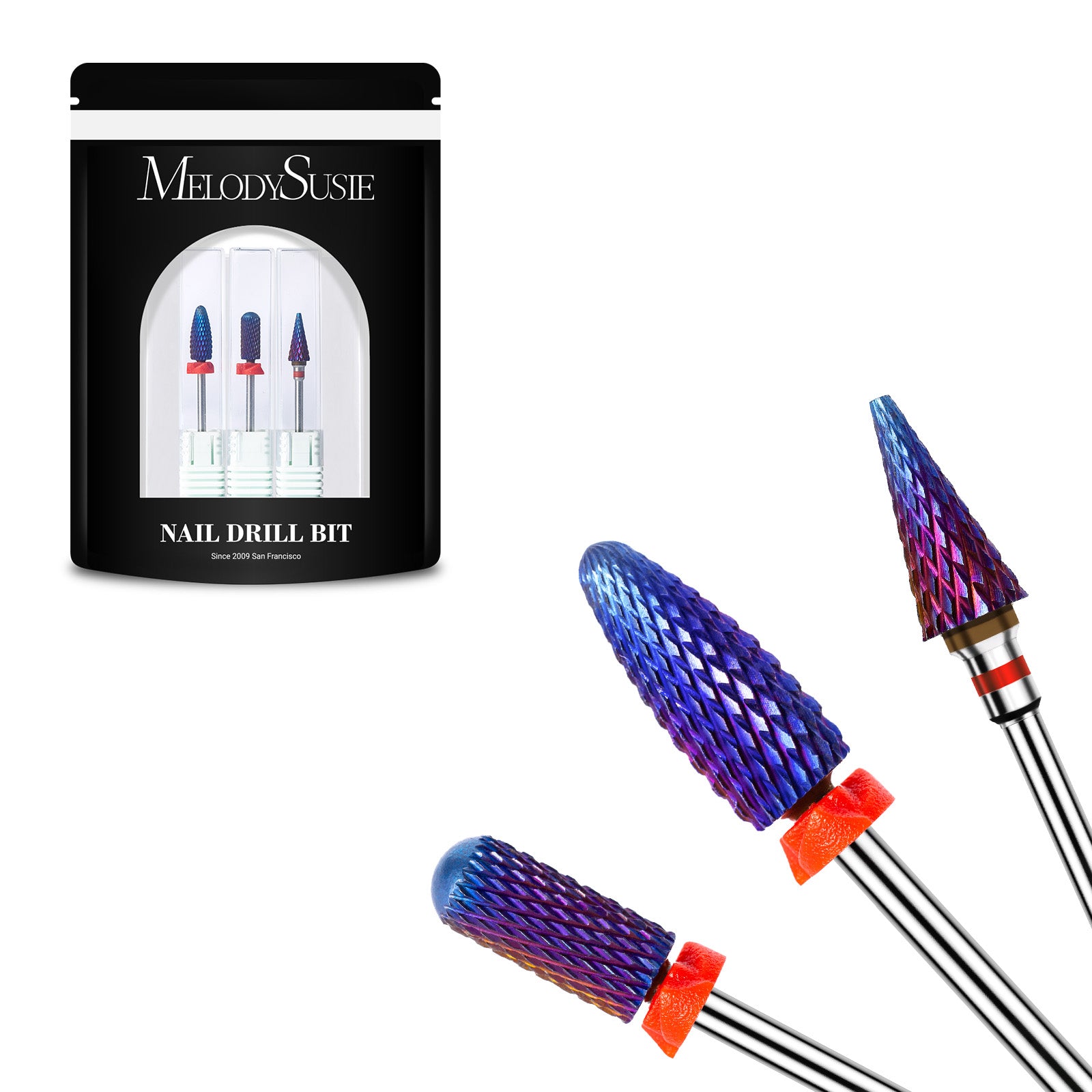 3Pcs Carbide Tungsten Nail Drill Bits Set