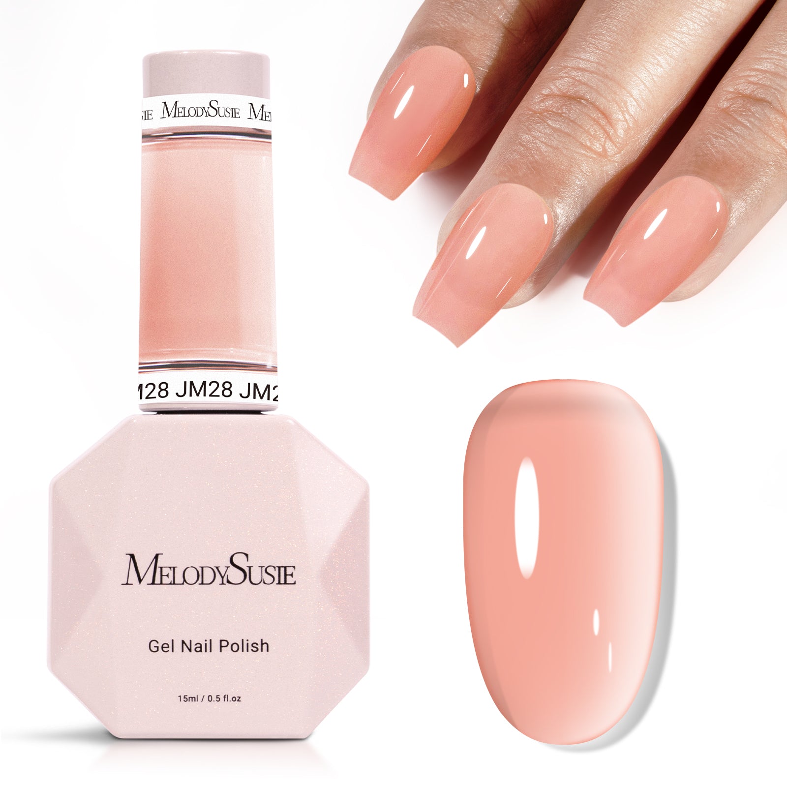 Jeweliver Jelly TPO-Free Gel Nail Polish 0.5 fl oz/15ml - Blush JM28